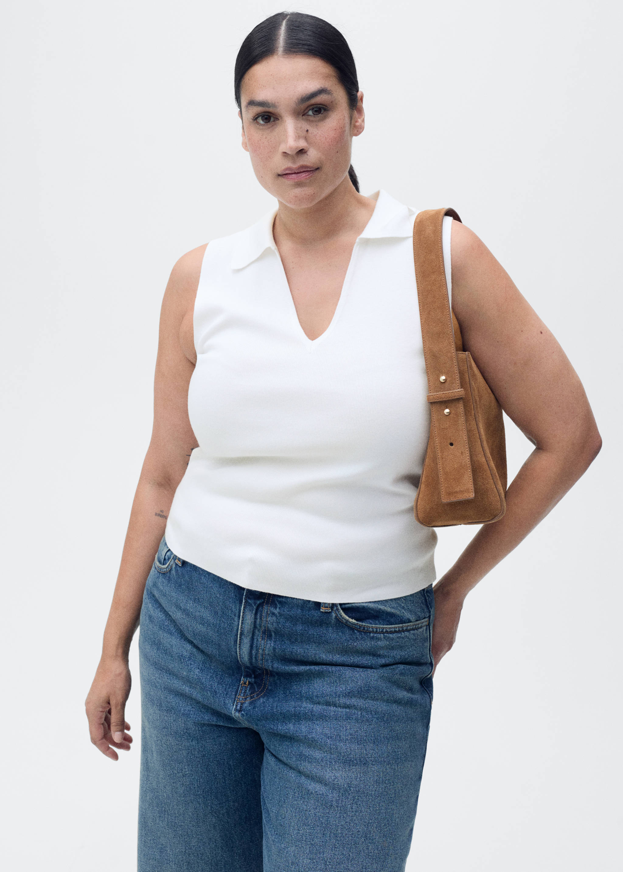 Top de malha com gola de polo - Pormenor do artigo 5