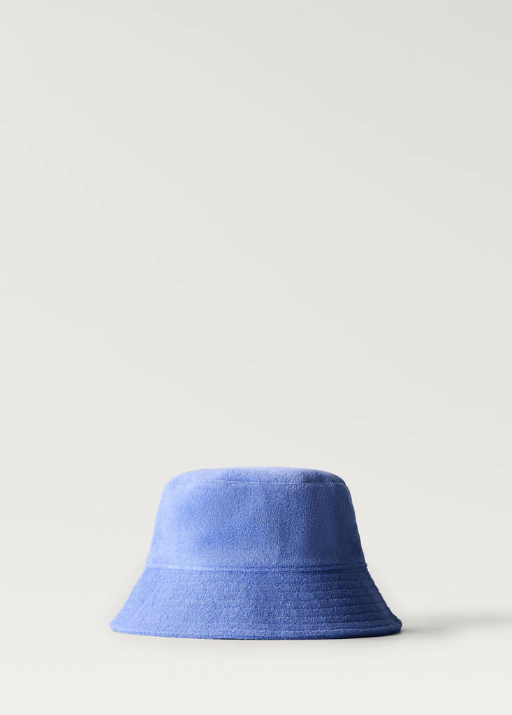 Towel-effect bucket hat — Blue