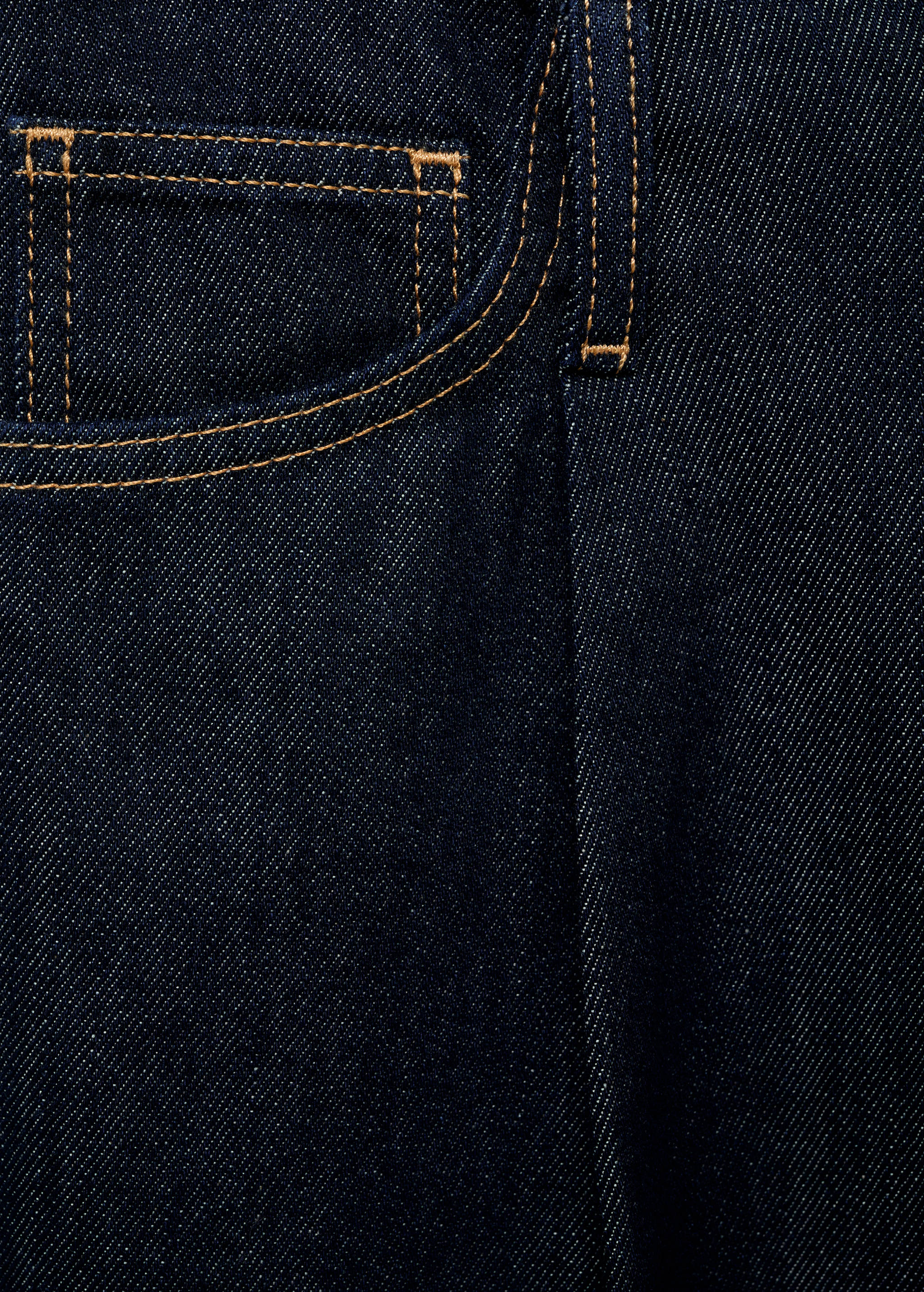 Calças de ganga wideleg com cintura desfiada - Pormenor do artigo 8