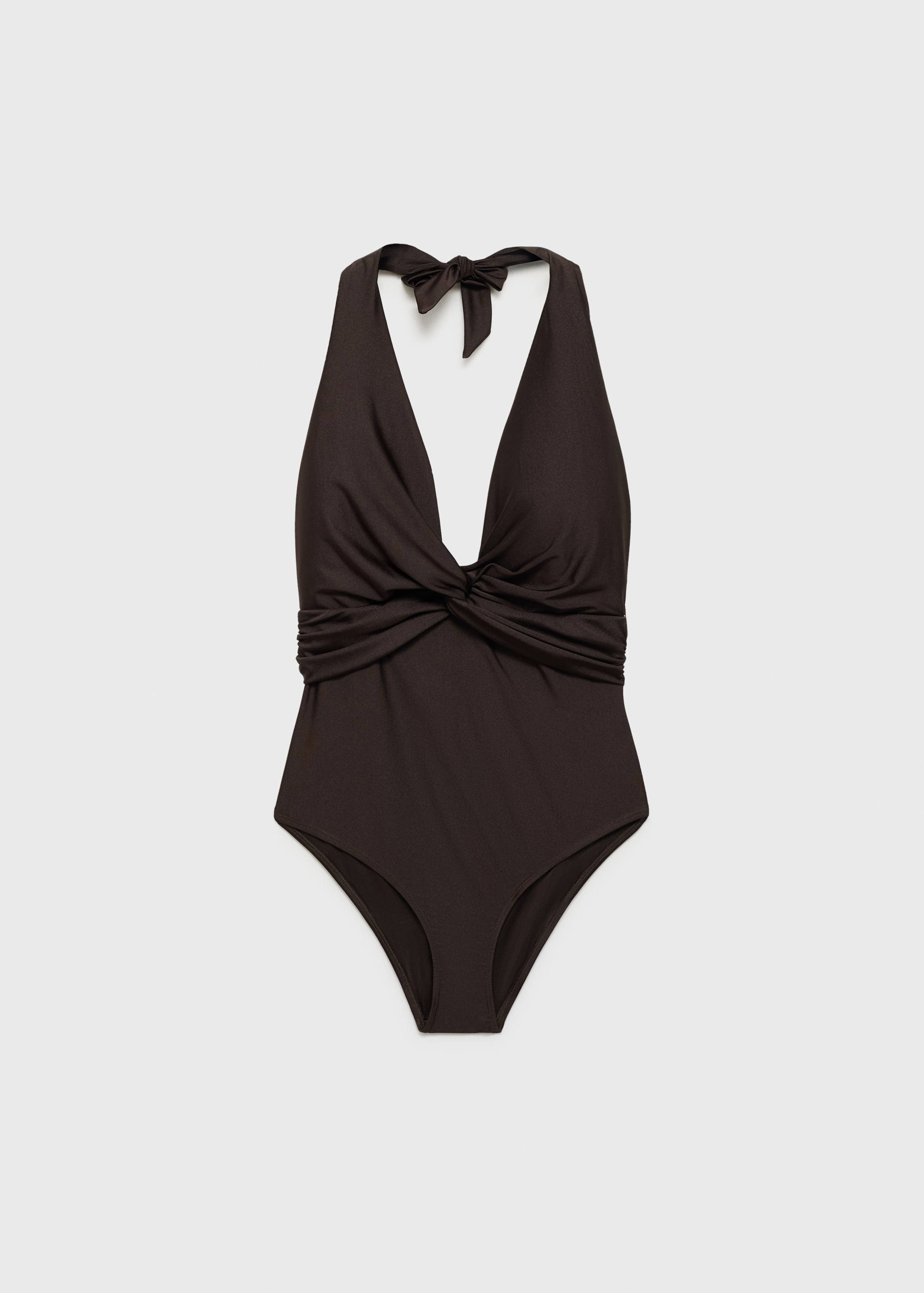 Draped halter swimsuit - Article without model