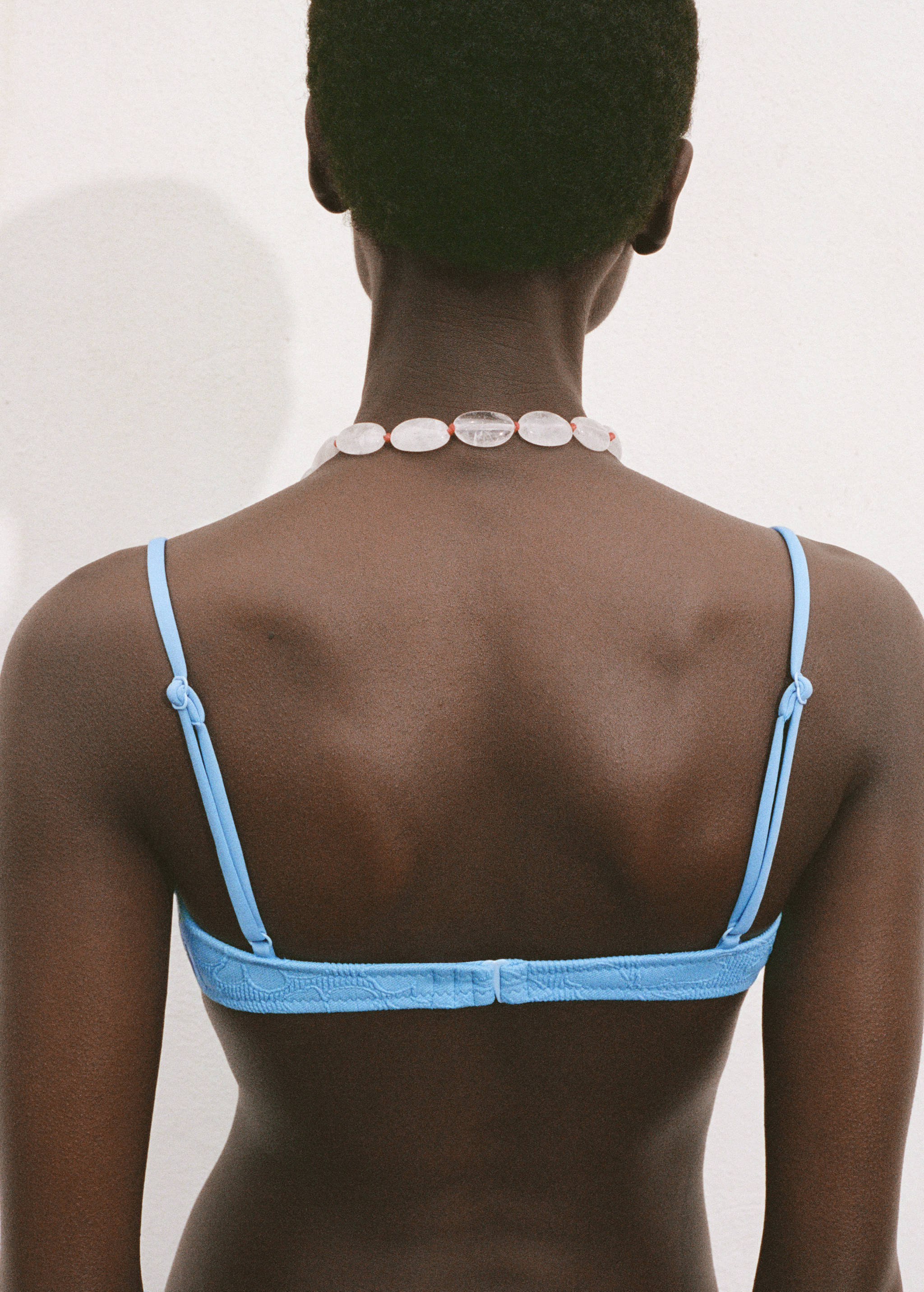 Haut bikini jacquard à fleurs - Verso de l’article