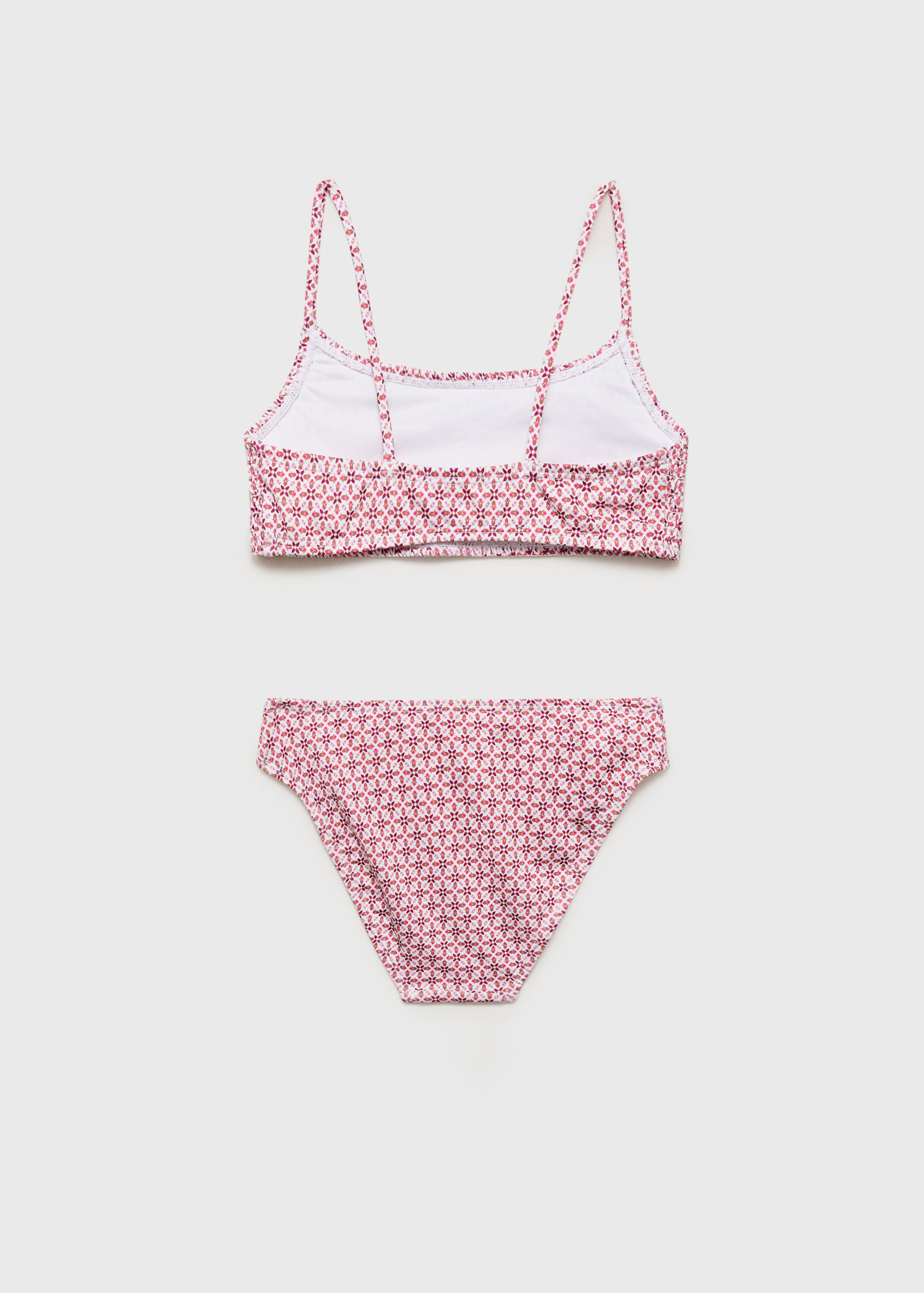 Floral ruffled bikini - Reverse of the article