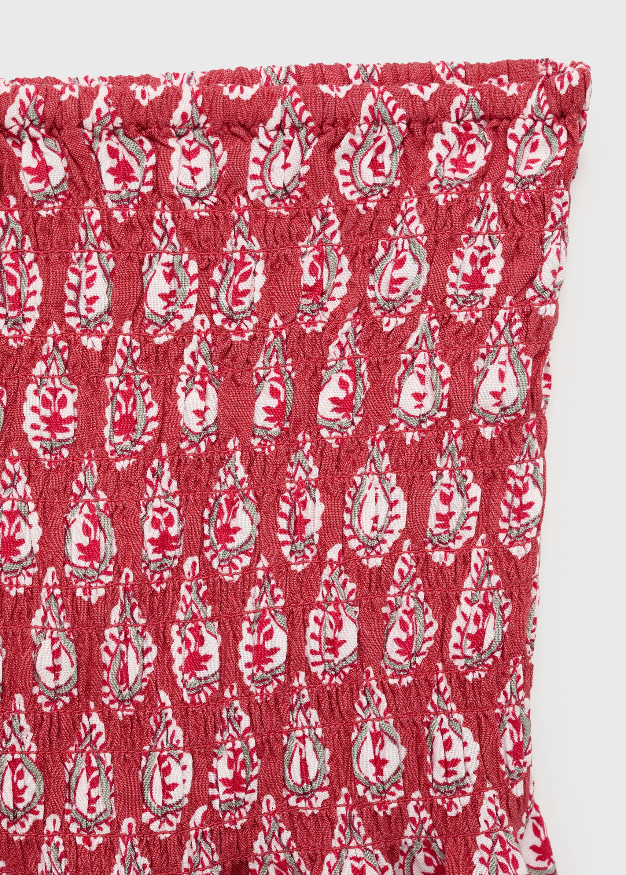 Gemusterter Rock mit Raffdetails - Detail des Artikels 0