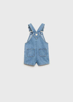 Short denim dungarees — Medium Blue 6