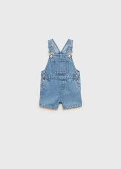 Short denim dungarees — Medium Blue 3