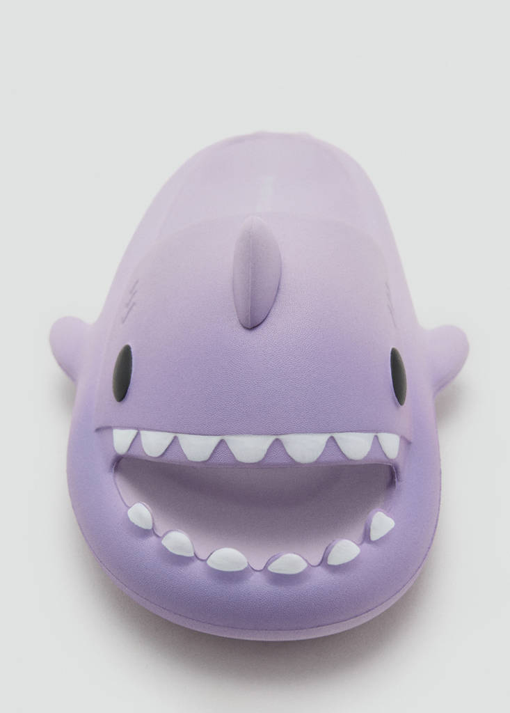 Shark-design flip-flops — Light/Pastel Purple