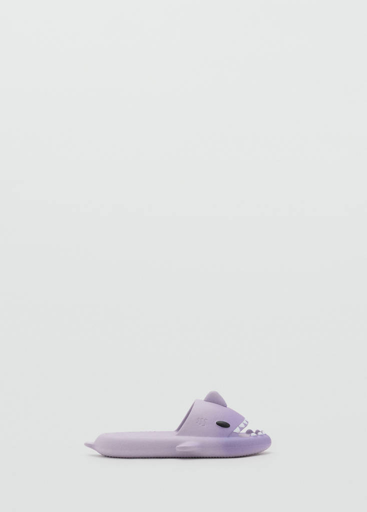 Shark-design flip-flops — Light/Pastel Purple