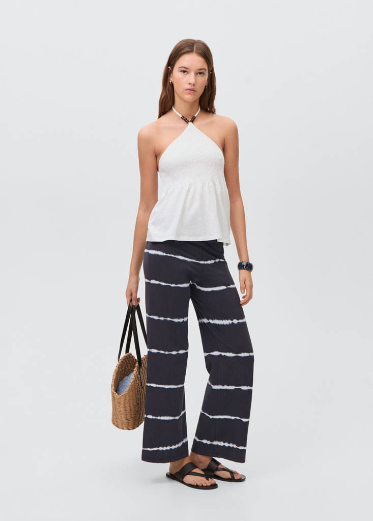 Tie-dye leggings — Charcoal