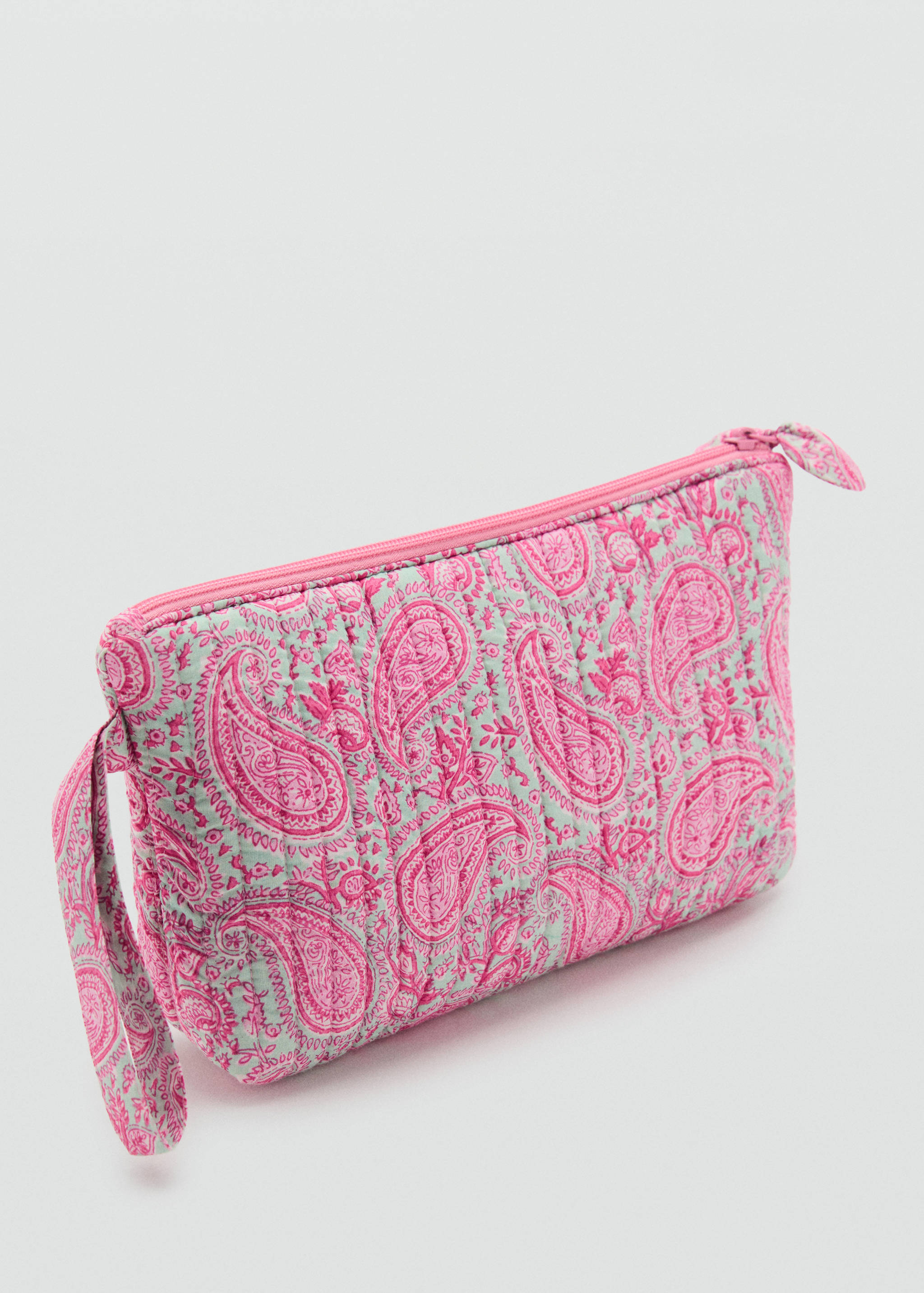 Trousse de toilette matelassée imprimée - Plan moyen