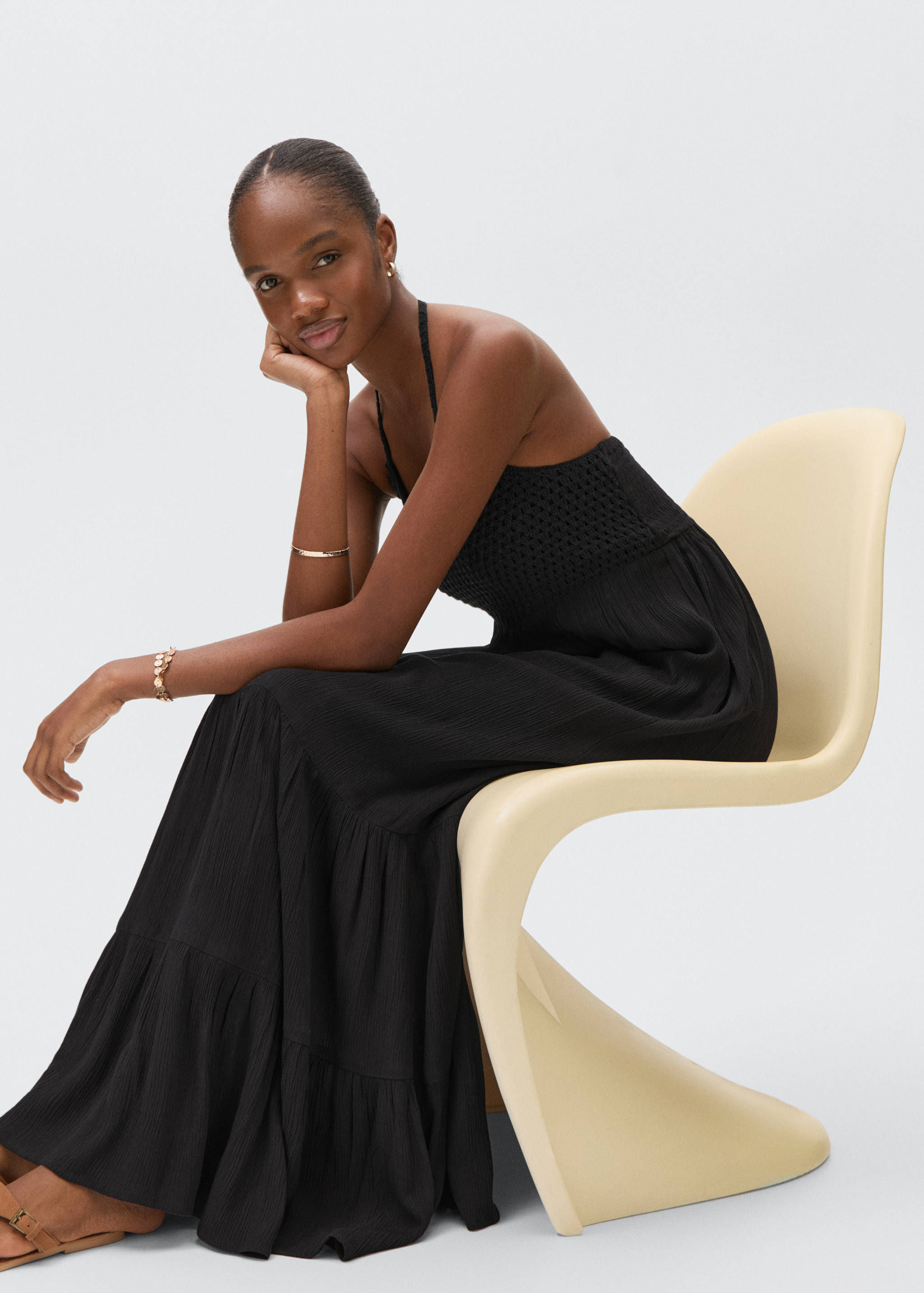 Crochet panel dress - Details of the article 2