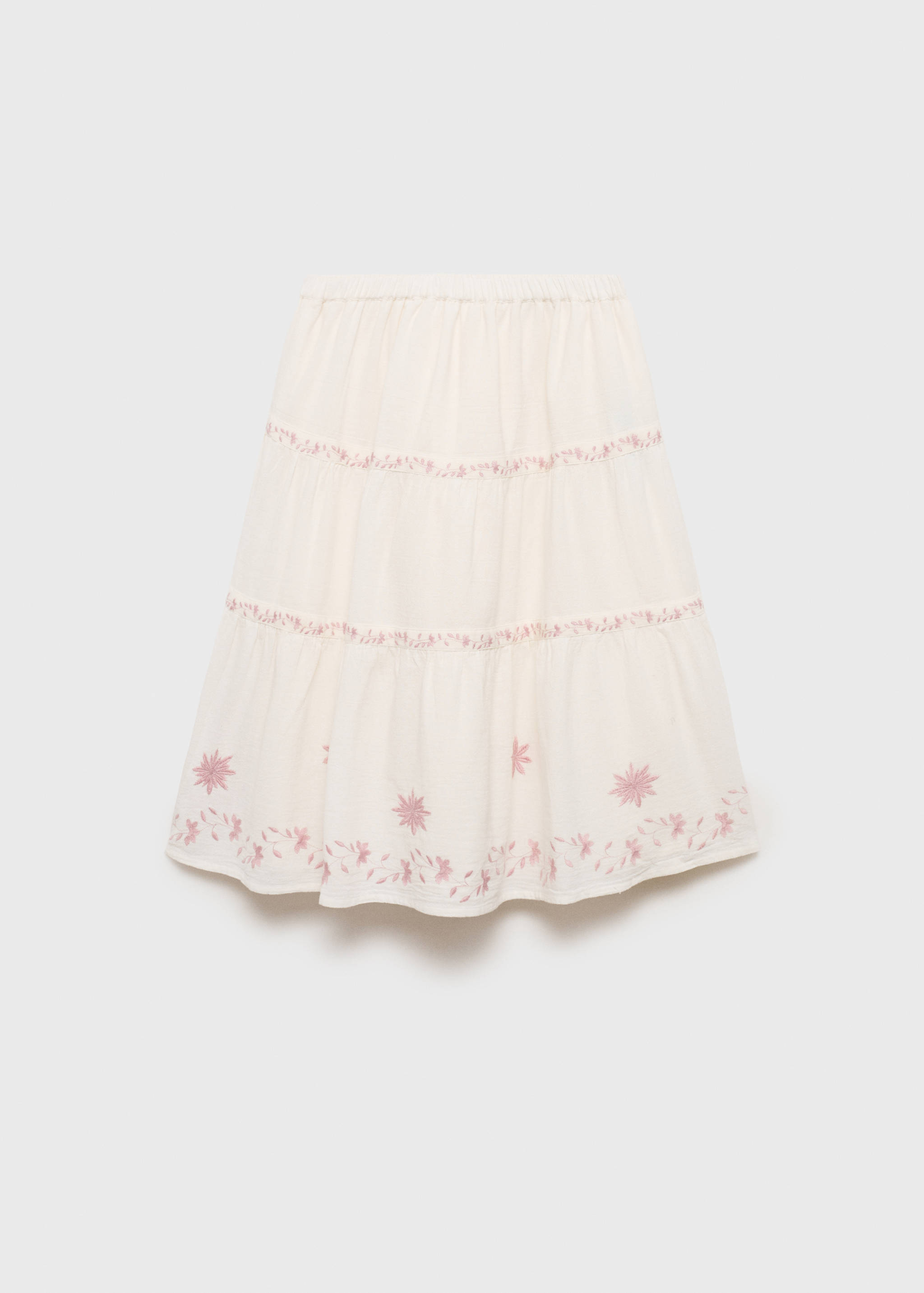 Floral embroidery skirt - Reverse of the article