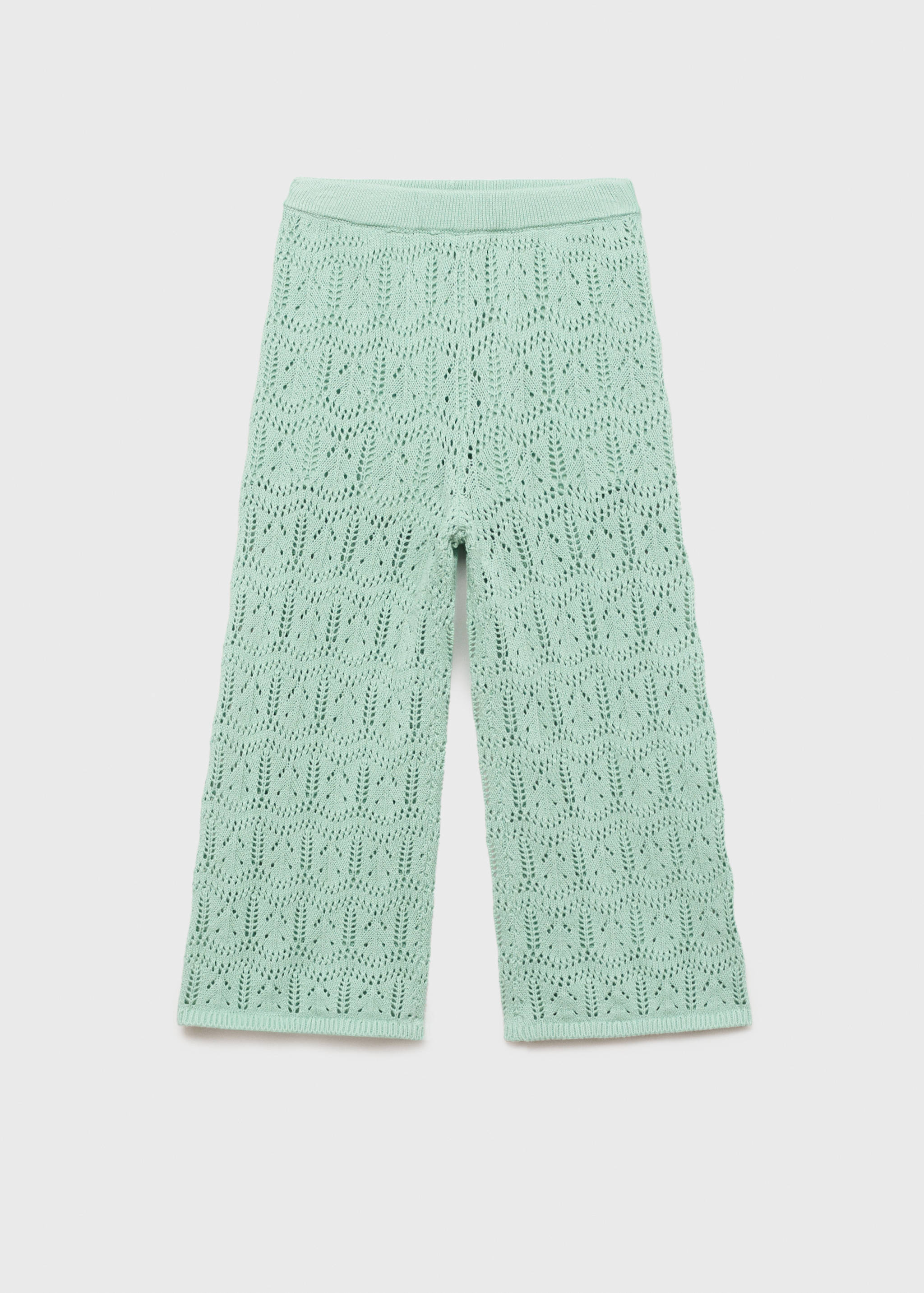 Openwork knitted trousers - Article without model