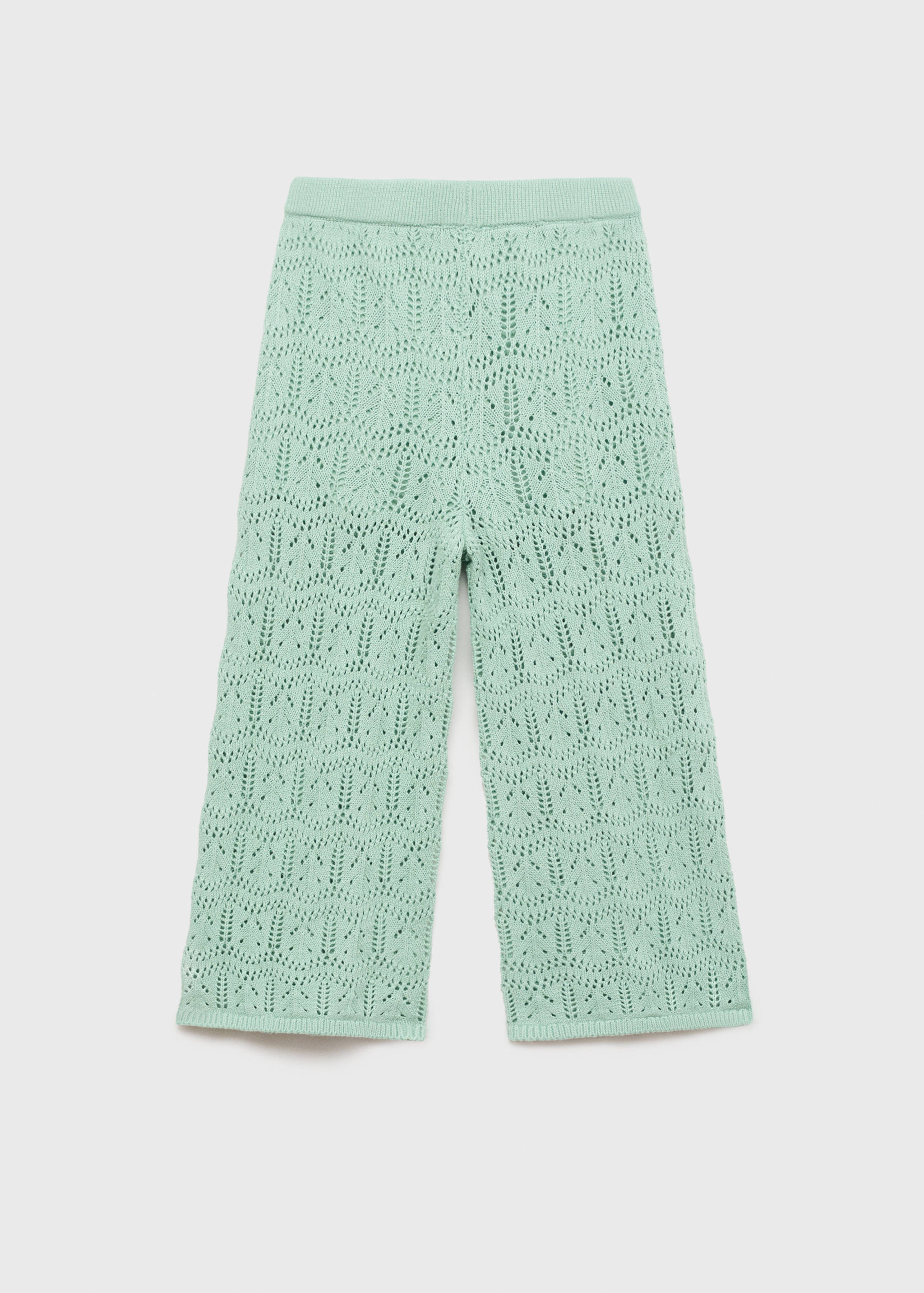 Openwork knitted trousers - Reverse of the article