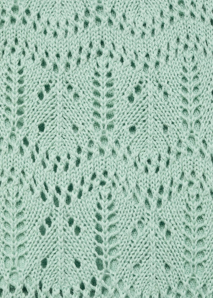 Openwork knitted trousers — Aqua Green