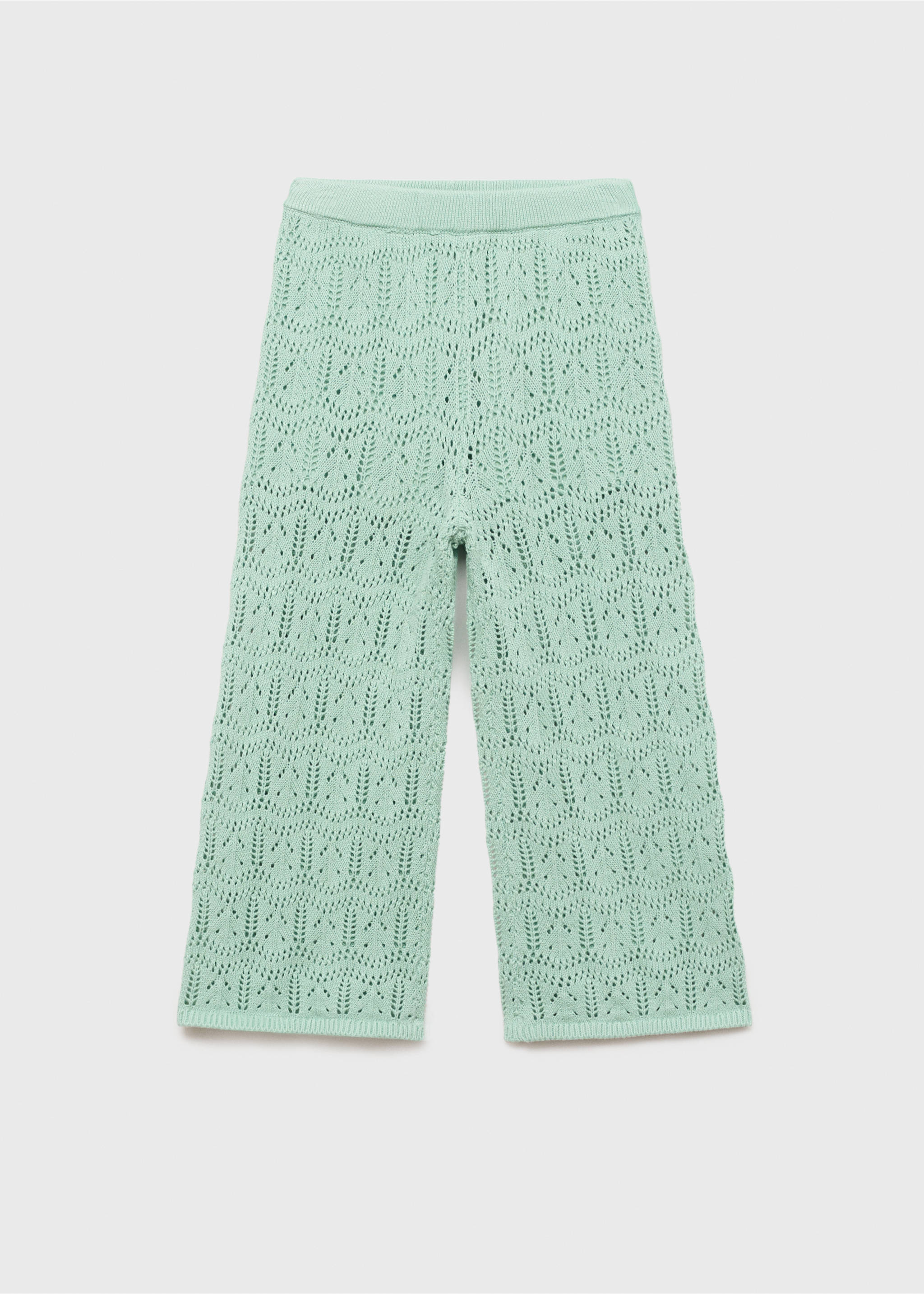 Pantalón punto calado - Artículo sin modelo, Verde agua. Ref: 87077697-00.