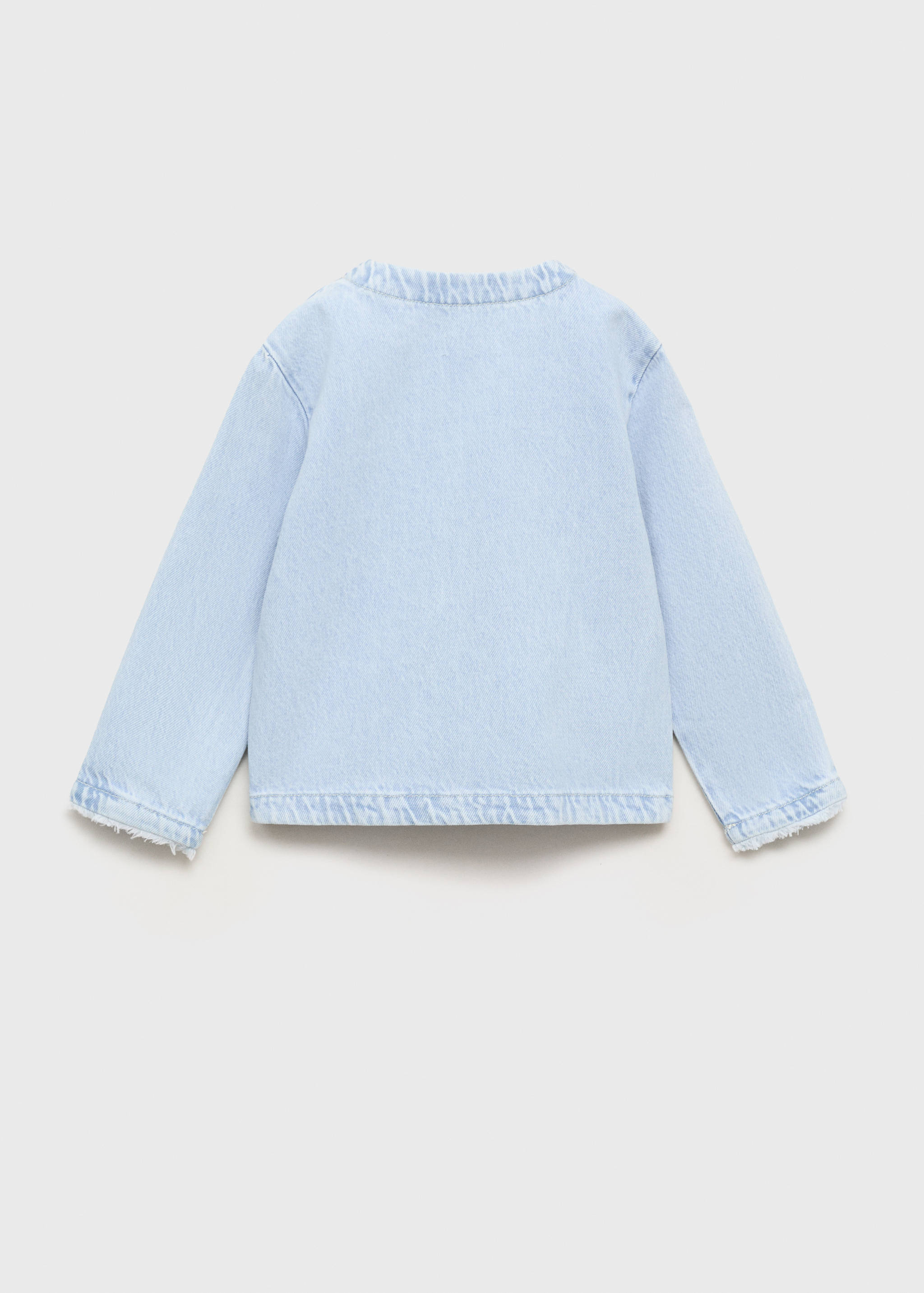 Denim jacket with bow - Reverse of the article