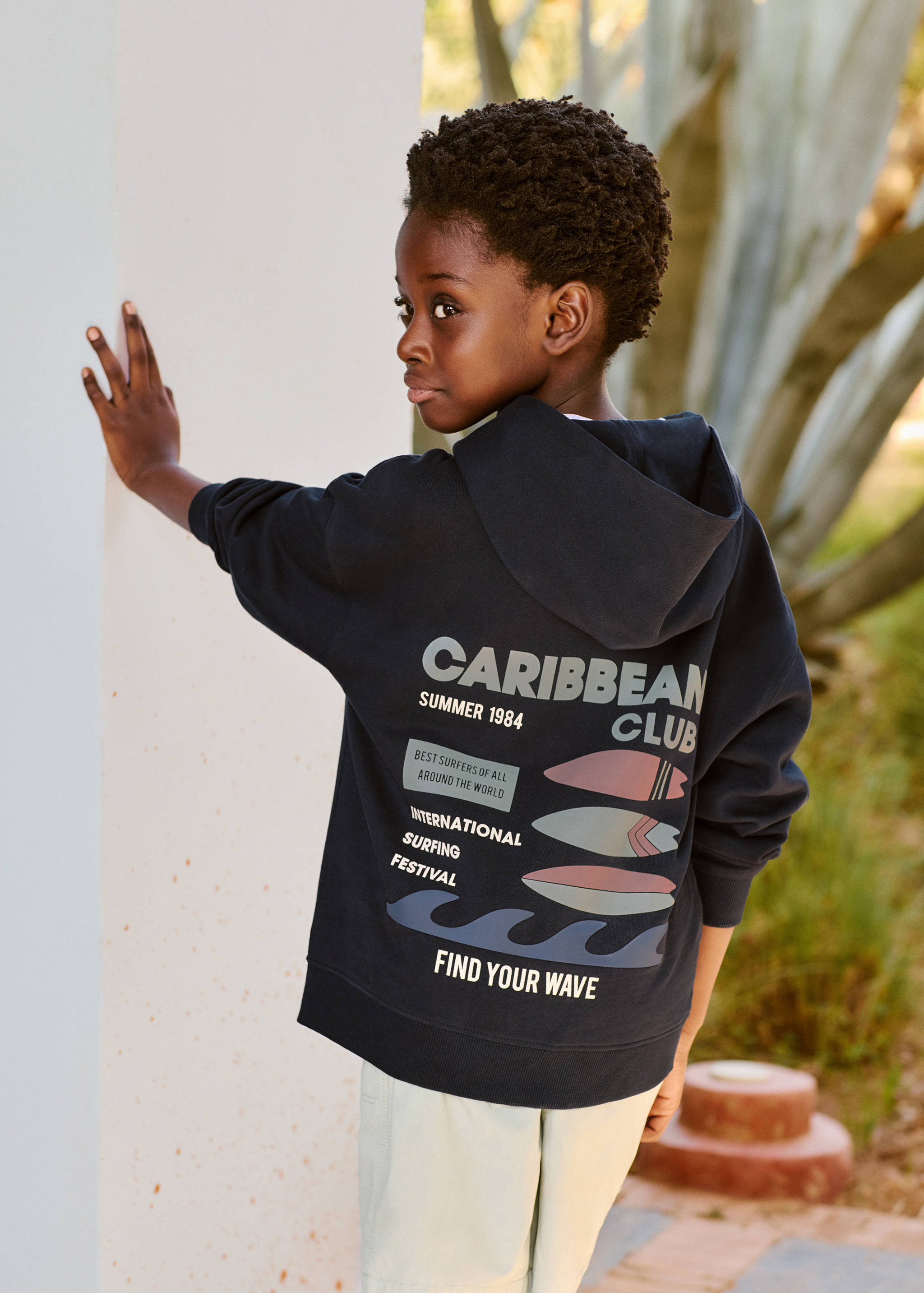 Fermuarlı kapüşonlu sweatshirt - Ürün detayı 5