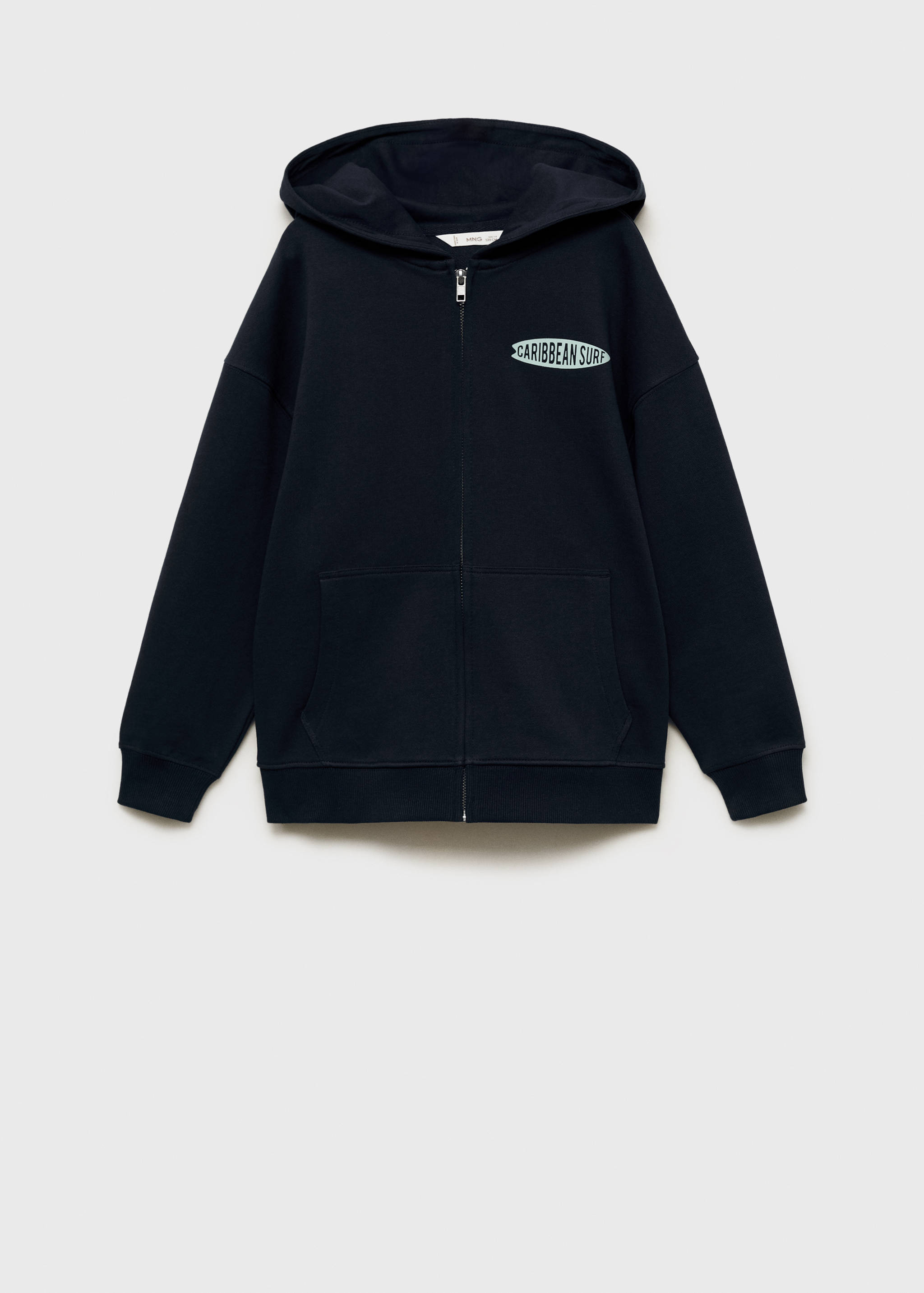 Fermuarlı kapüşonlu sweatshirt - Modelsiz ürün