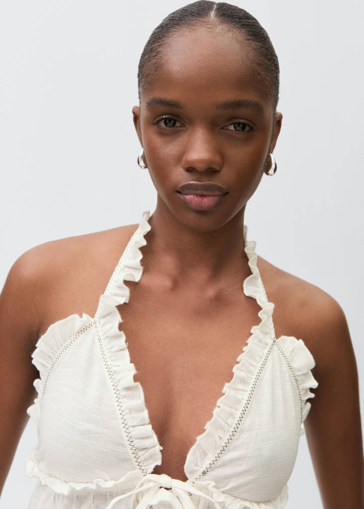 Top with bow closure — Off White