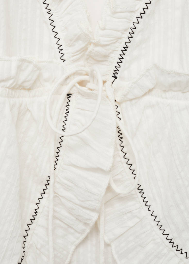 Top with bow closure — Off White