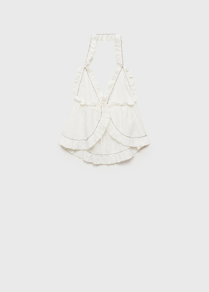Top with bow closure — Off White