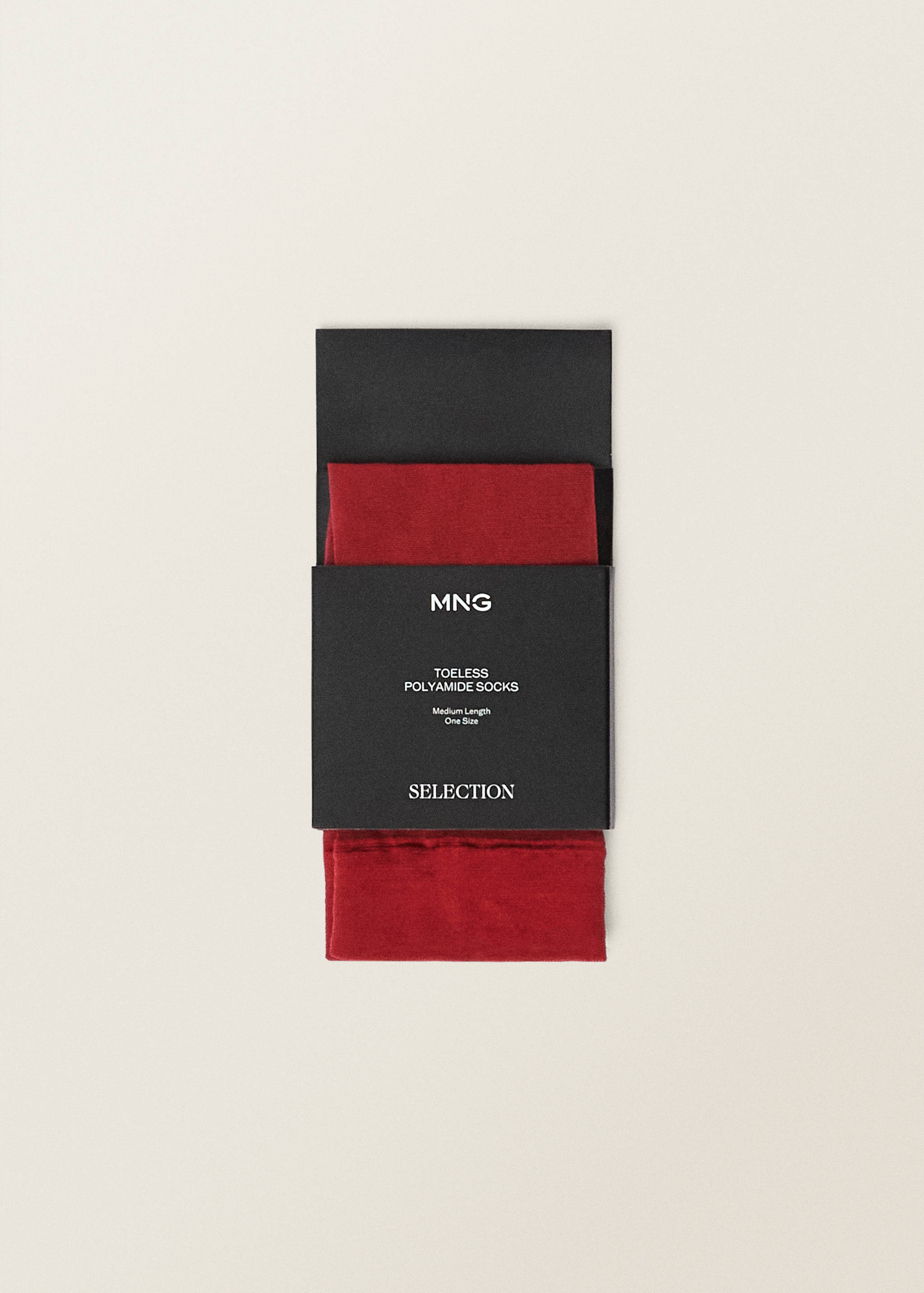 Λεπτές ημιδιάφανες κάλτσες με άνοιγμα - Λεπτομέρεια του προϊόντος 2