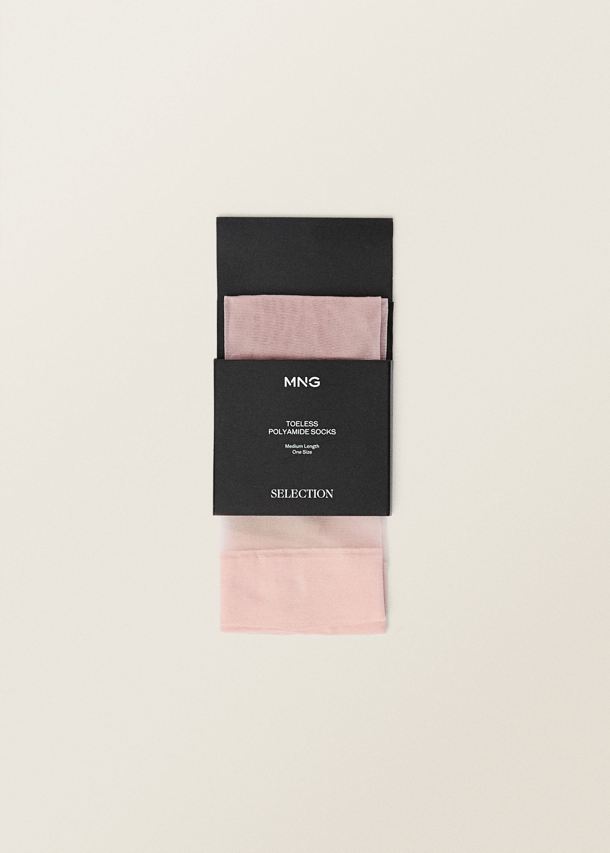 Λεπτές ημιδιάφανες κάλτσες με άνοιγμα - Λεπτομέρεια του προϊόντος 2