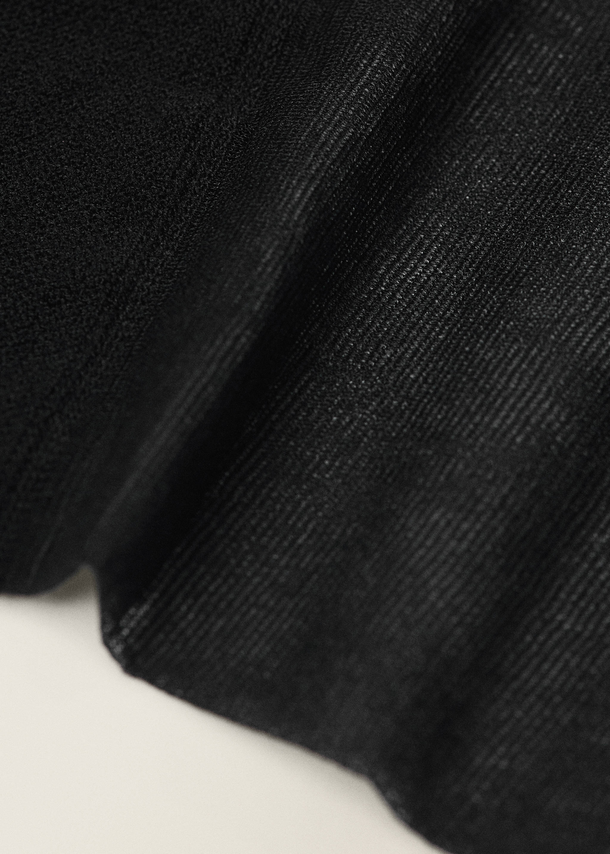 Λεπτές ημιδιάφανες κάλτσες με άνοιγμα - Λεπτομέρεια του προϊόντος 1