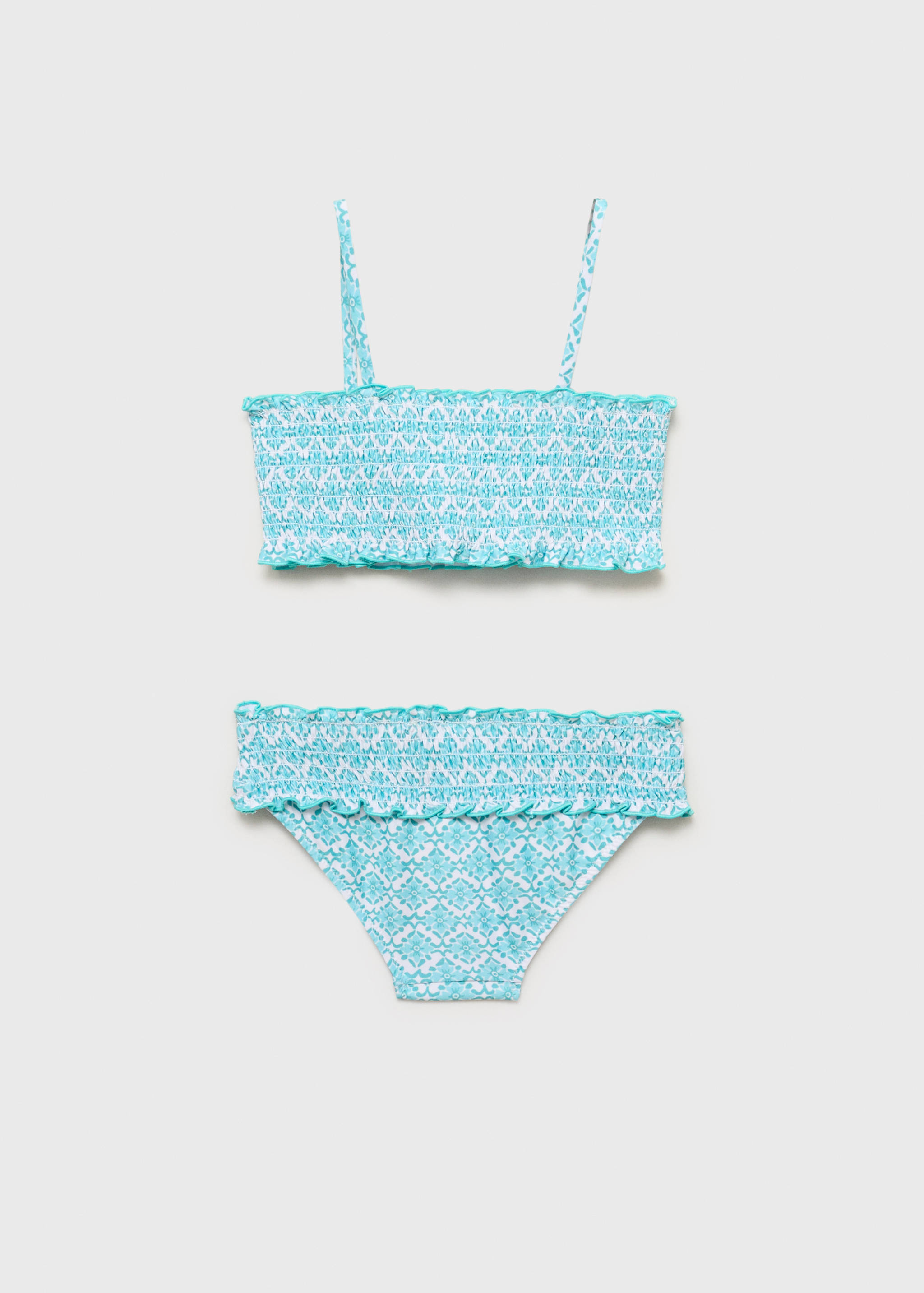 Printed bandeau bikini - Reverse of the article