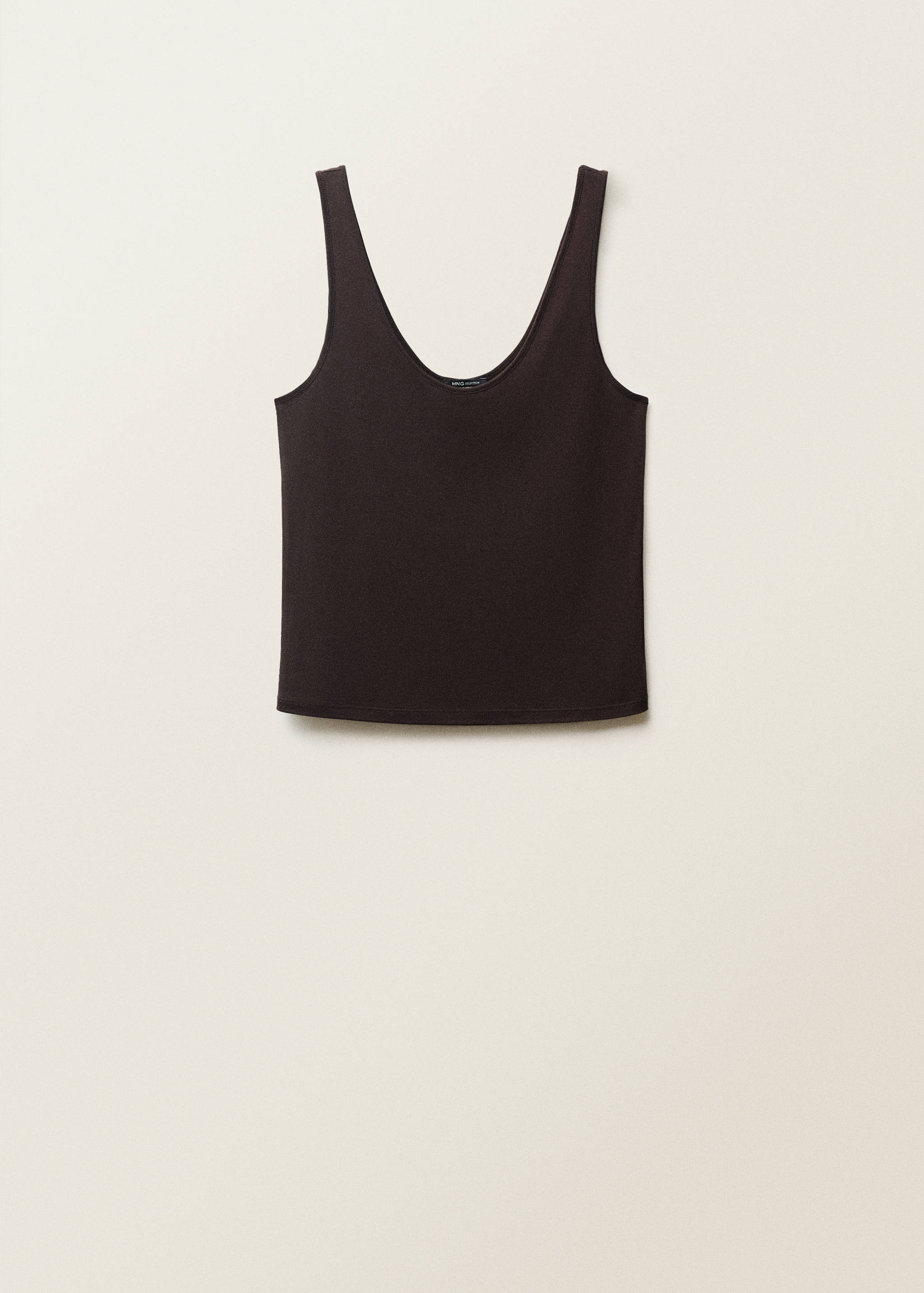 Lyocell top met die uitgesneden halslijn - Artikel zonder model