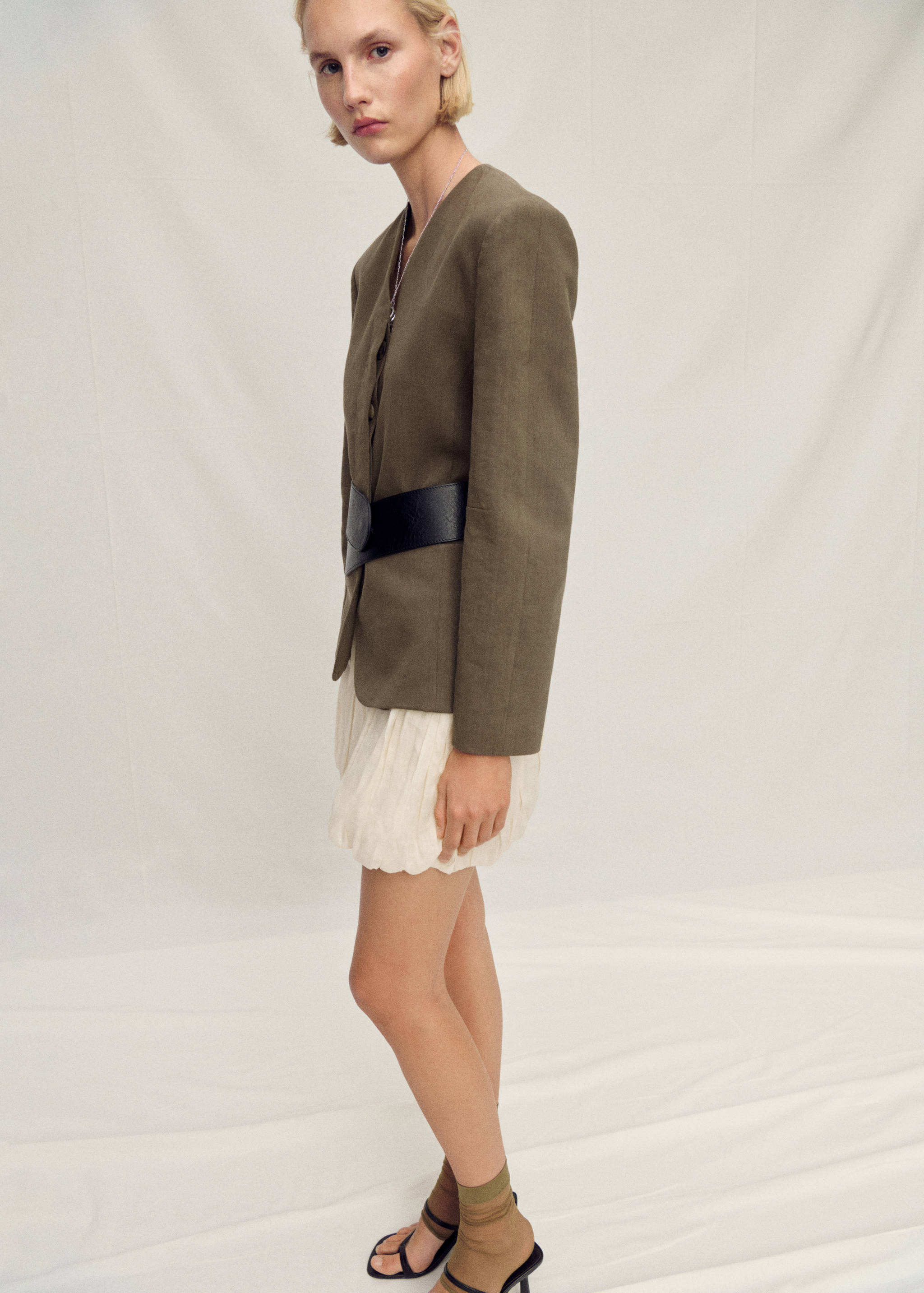 Ramie balloon skirt - Details of the article 2