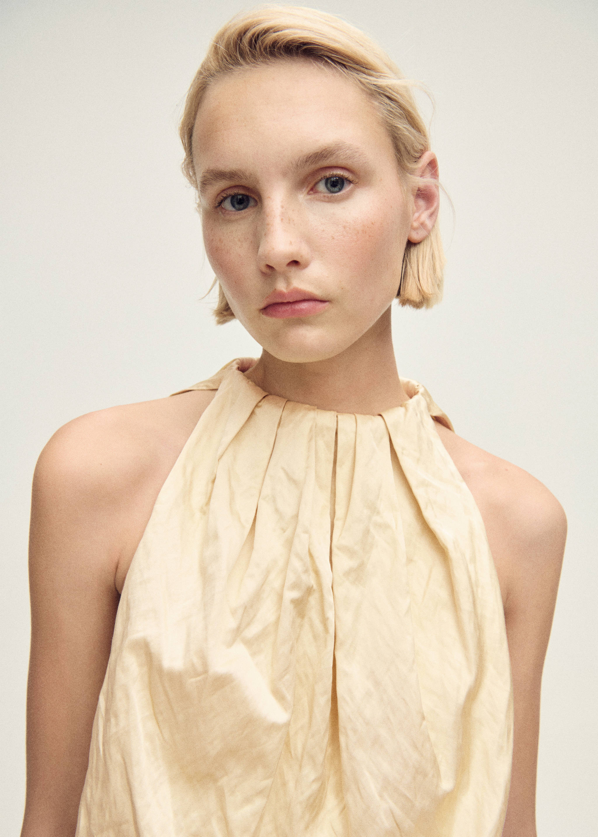 Ballonbluse aus Crinkle-Stoff - Detail des Artikels 1