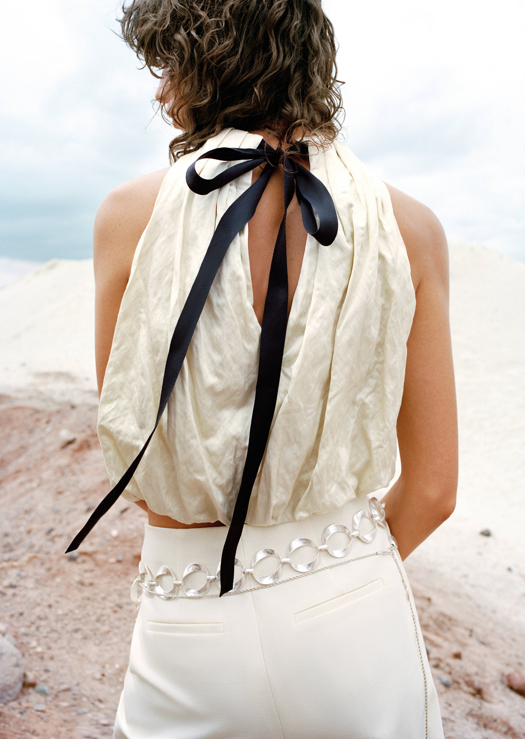 Ballonbluse aus Crinkle-Stoff - Detail des Artikels 5