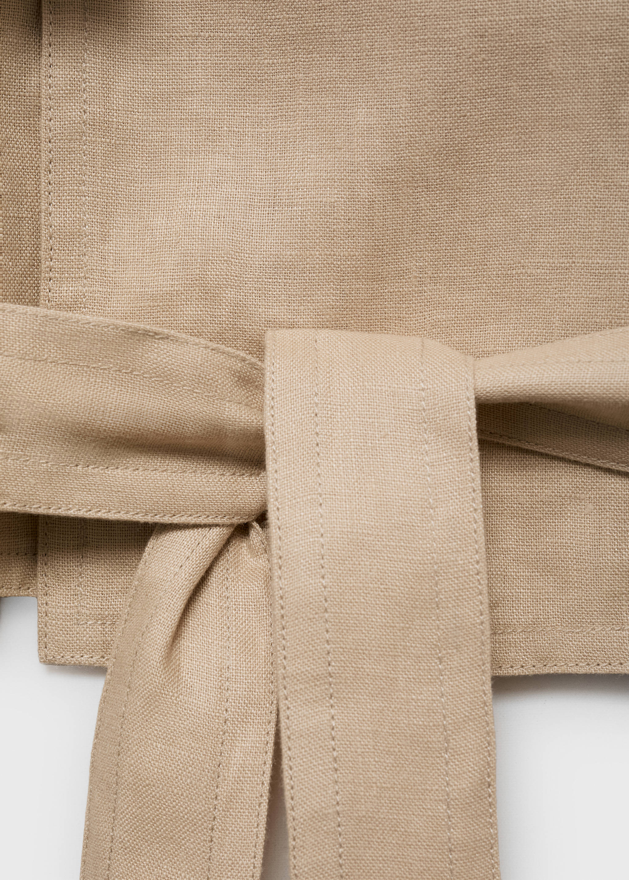 Linen jacket with belt - Details of the article 8