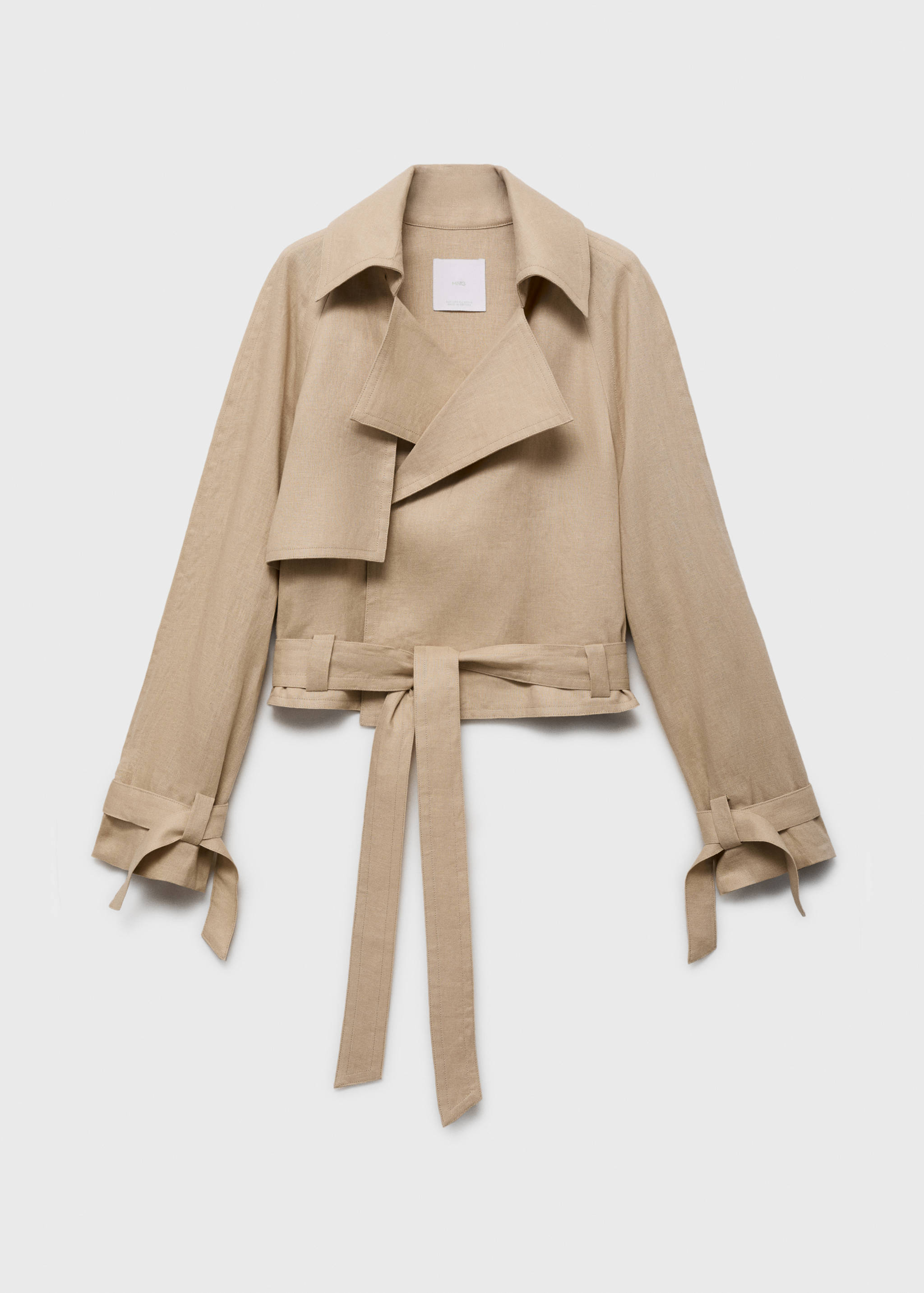 Chaqueta lino cinturón - Artículo sin modelo