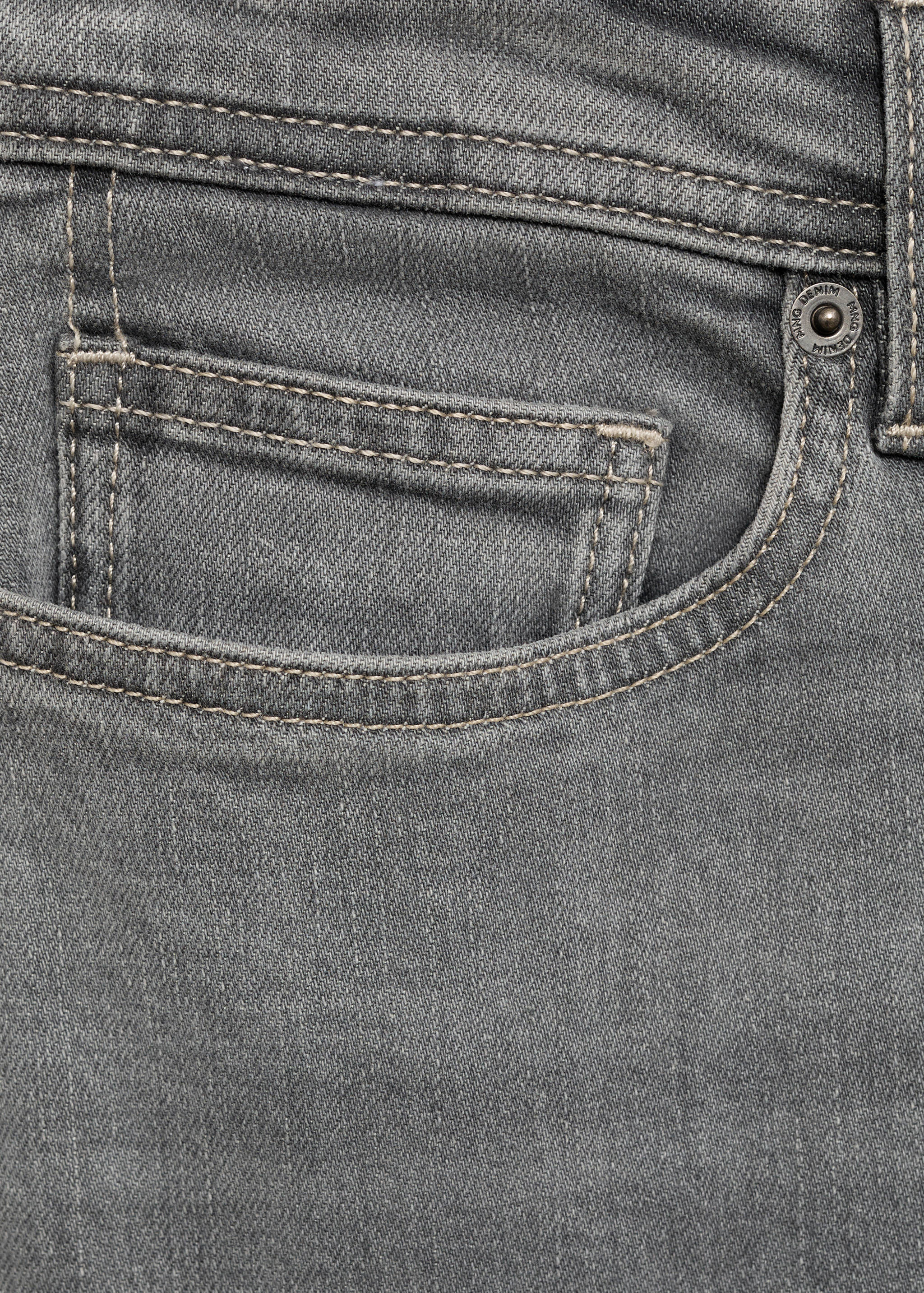 Slim Fit-Jeans Jan mit grauer Waschung - Detail des Artikels 8