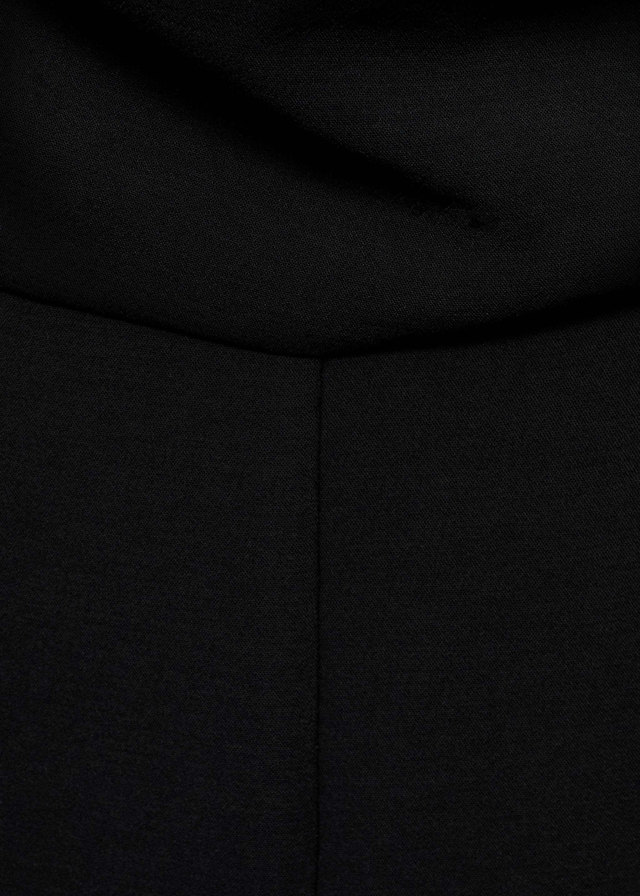 Asymmetrical jumpsuit with draped detail - Details of the article 0