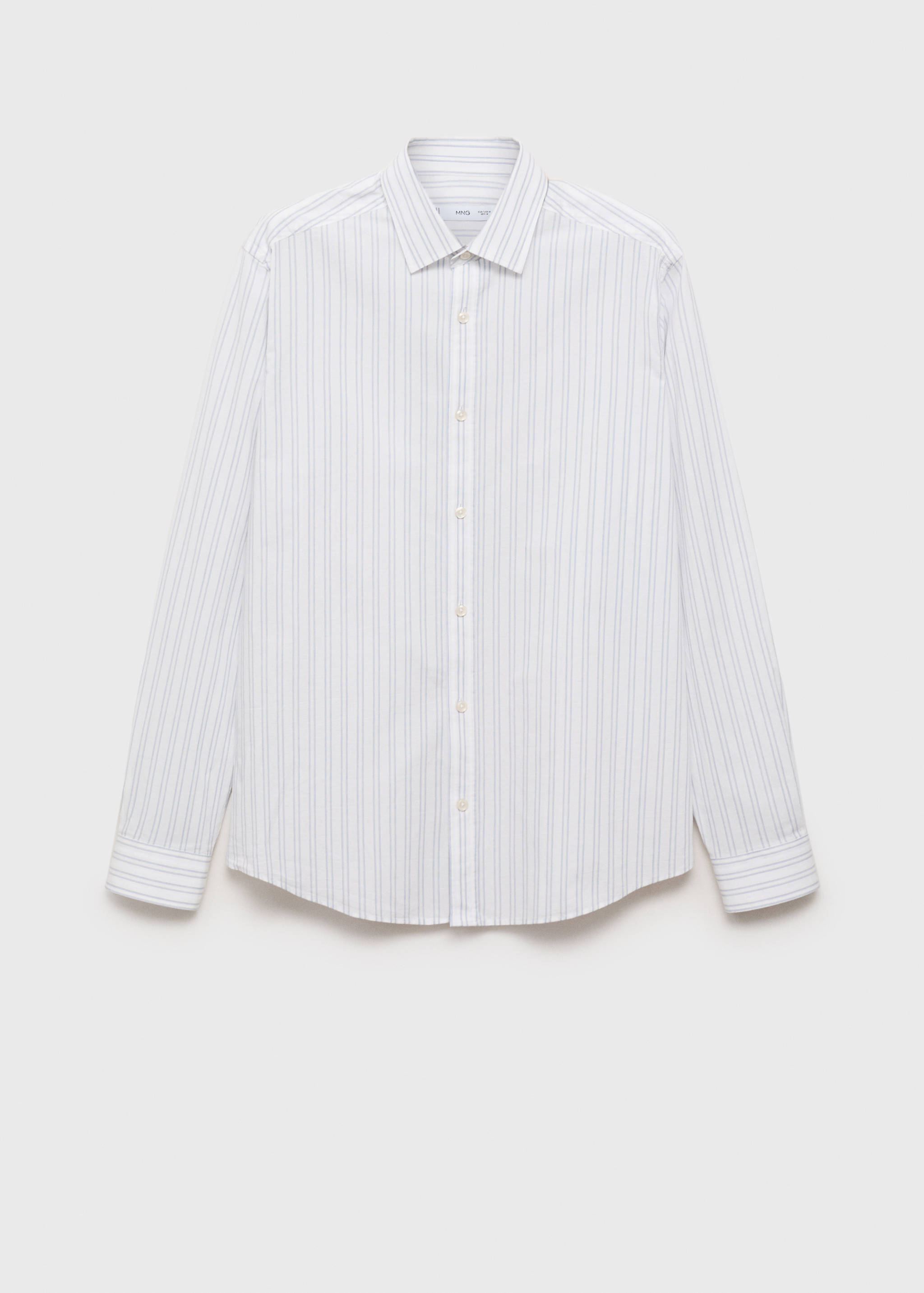 100% cotton regular-fit striped shirt - Article without model
