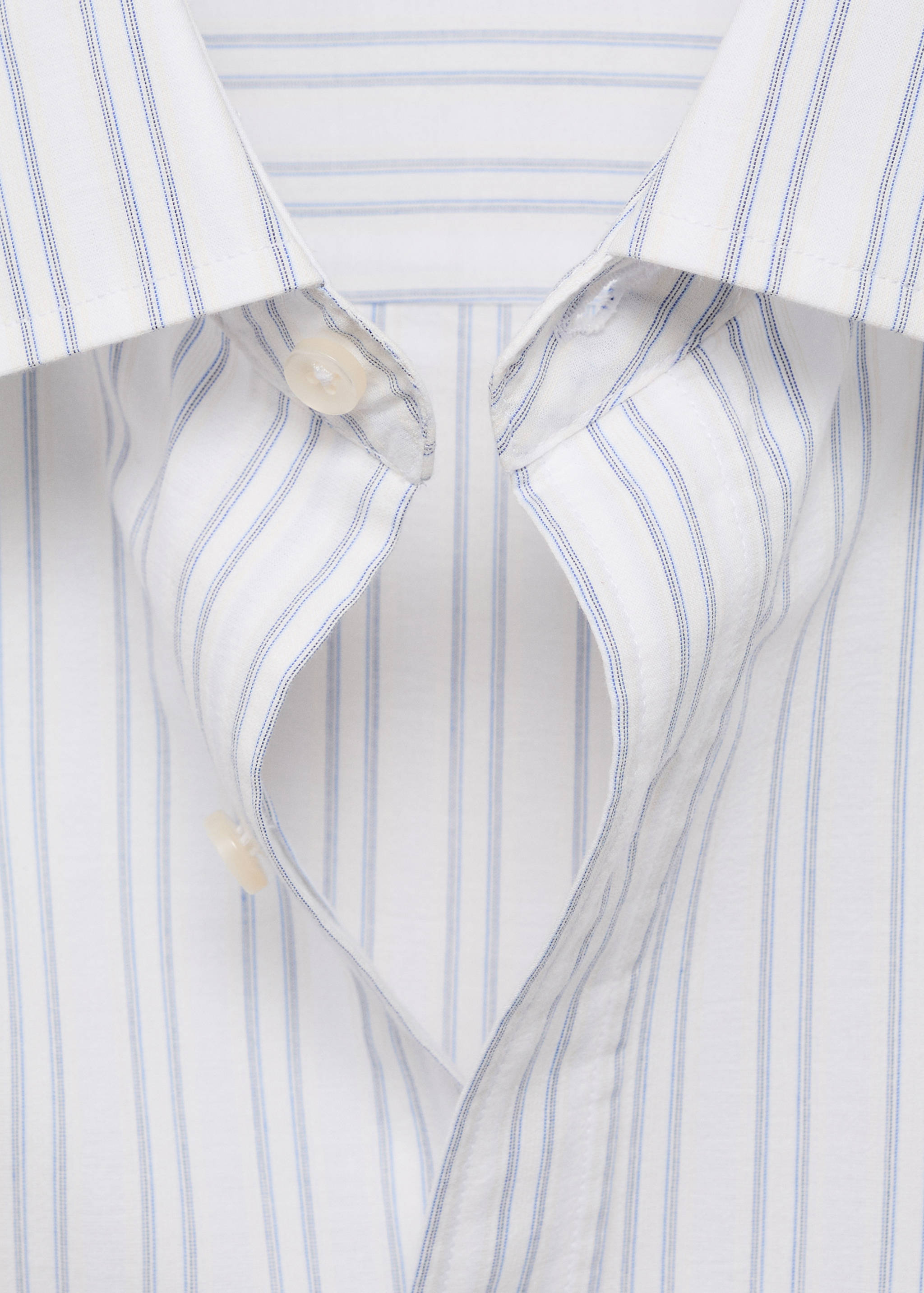 100% cotton regular-fit striped shirt - Details of the article 8