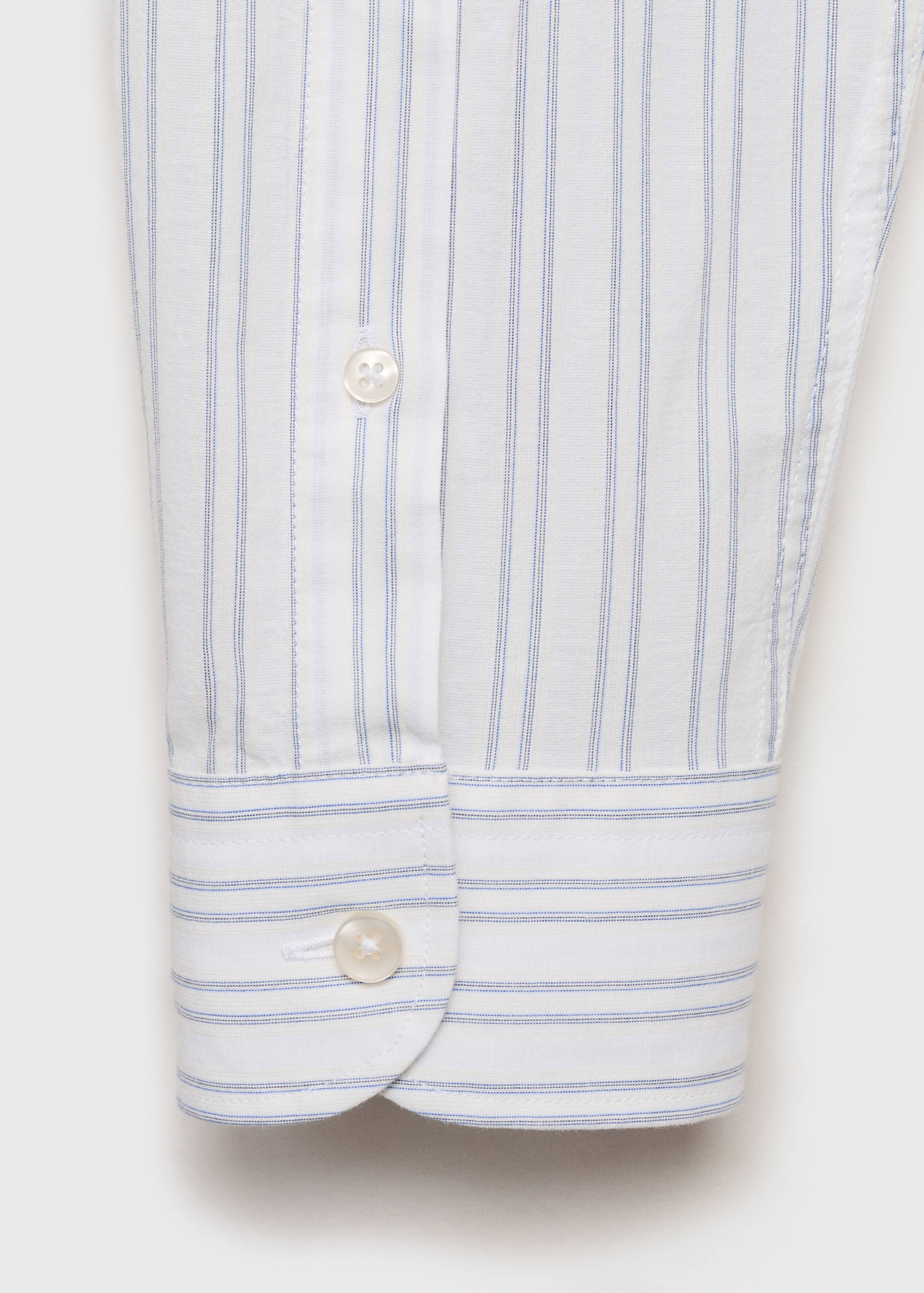 100% cotton regular-fit striped shirt - Details of the article 0