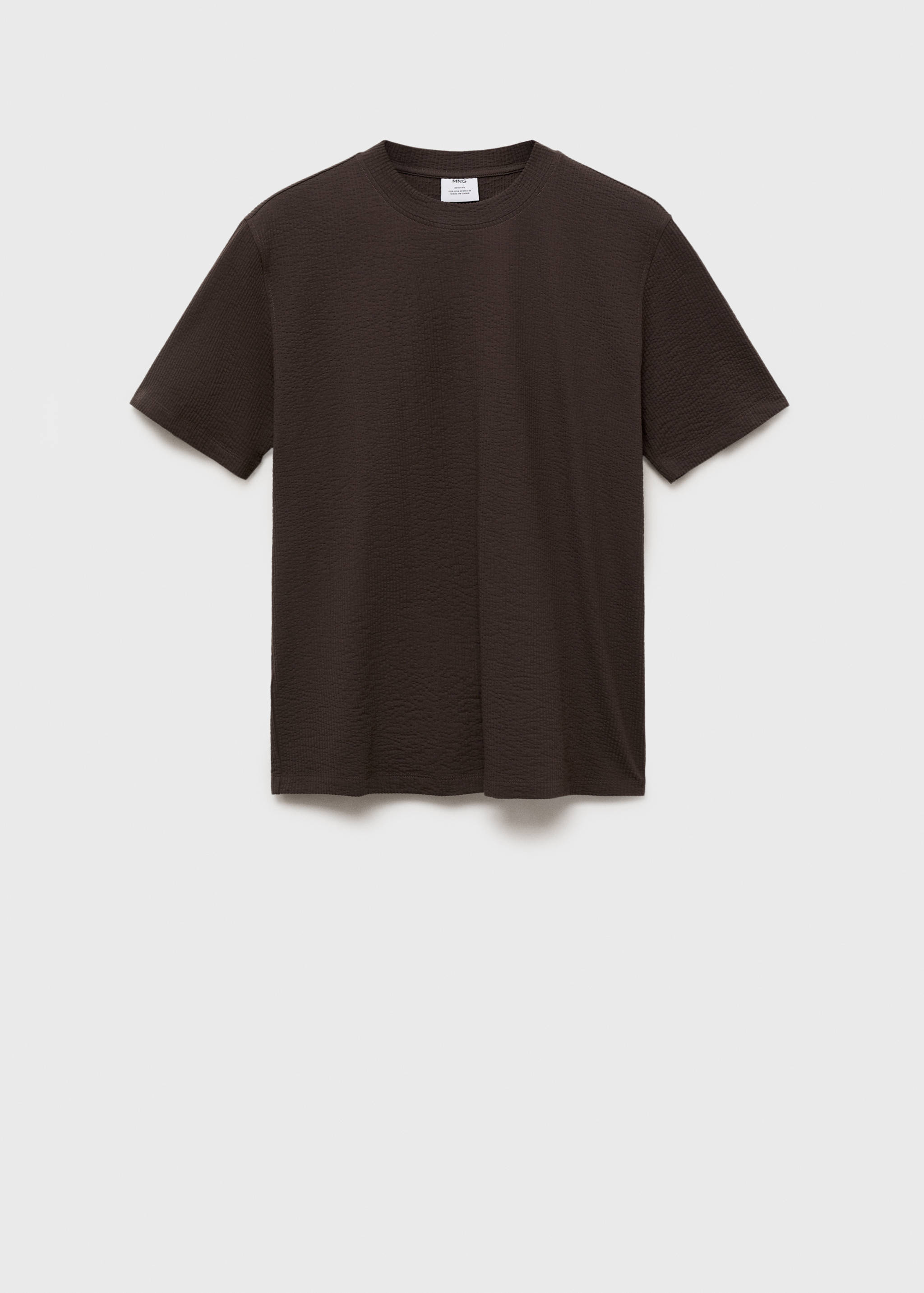 Cotton seersucker t-shirt - Article without model