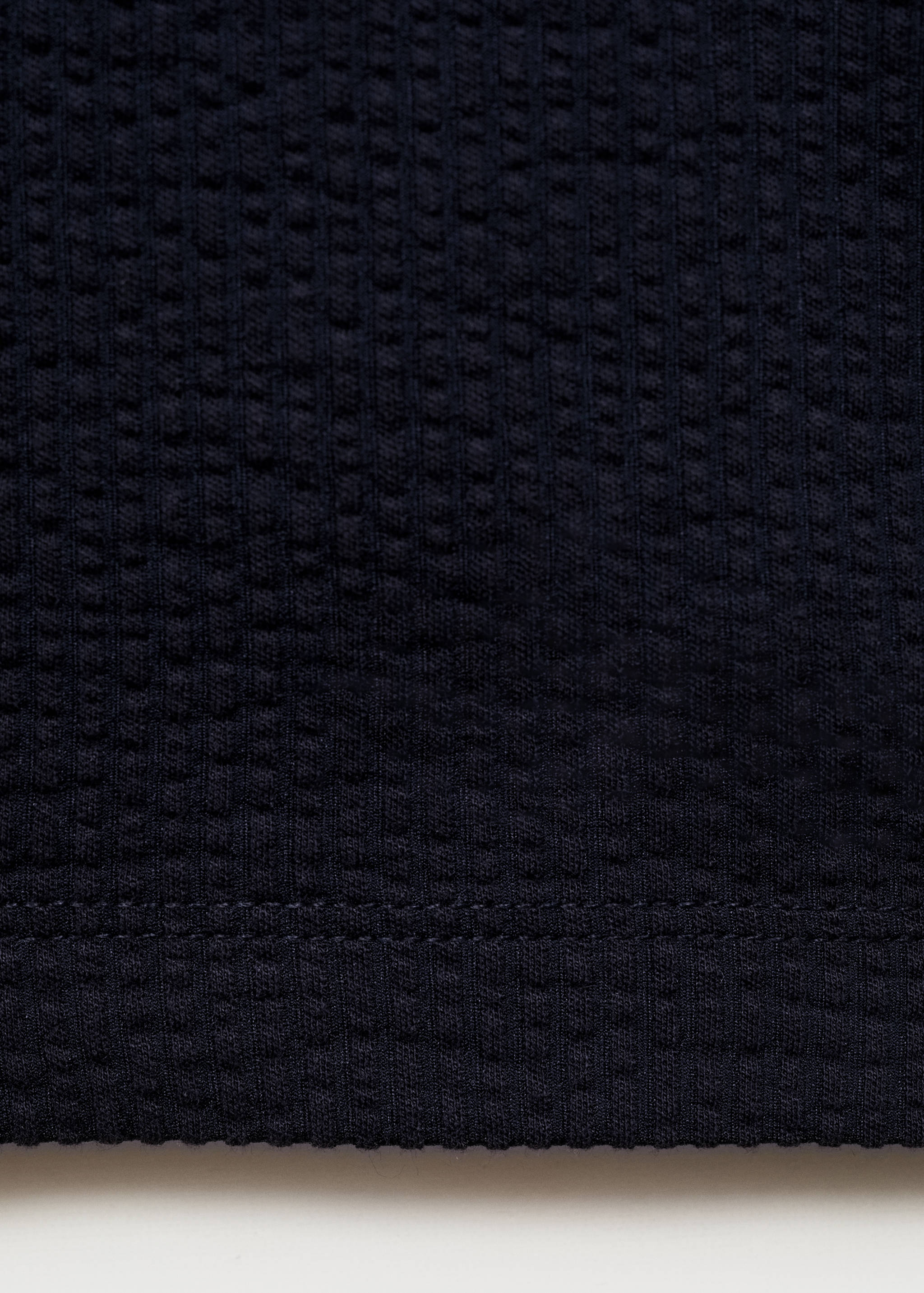 Cotton seersucker t-shirt - Details of the article 0