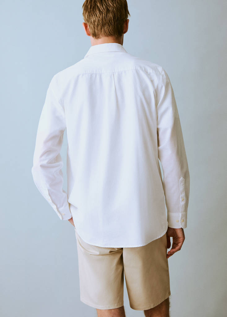 Linen oxford shirt — Off White