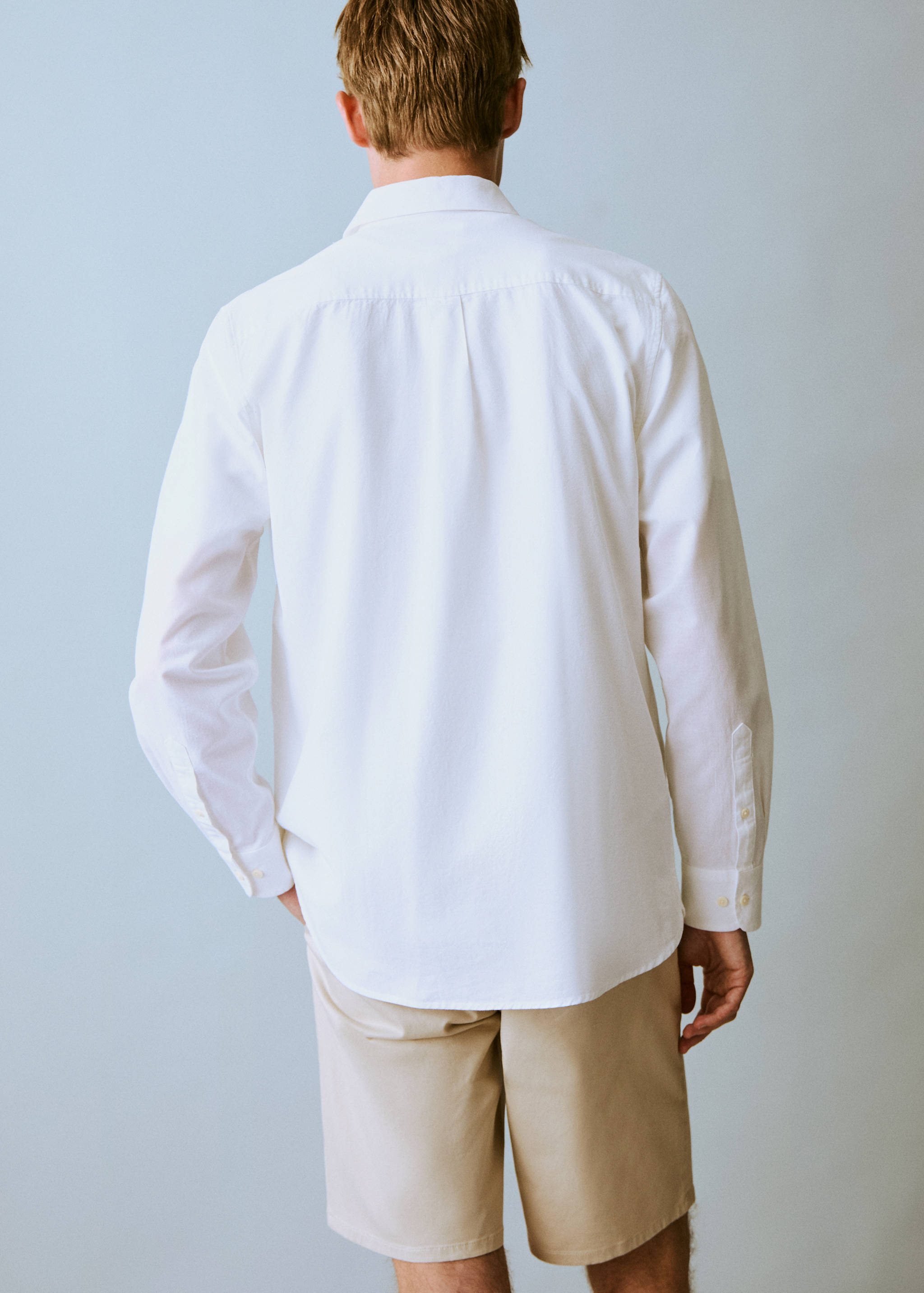 Linen oxford shirt - Details of the article 1