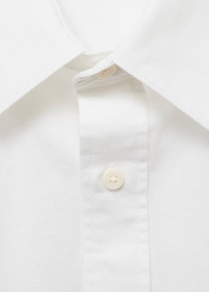 Linen oxford shirt — Off White