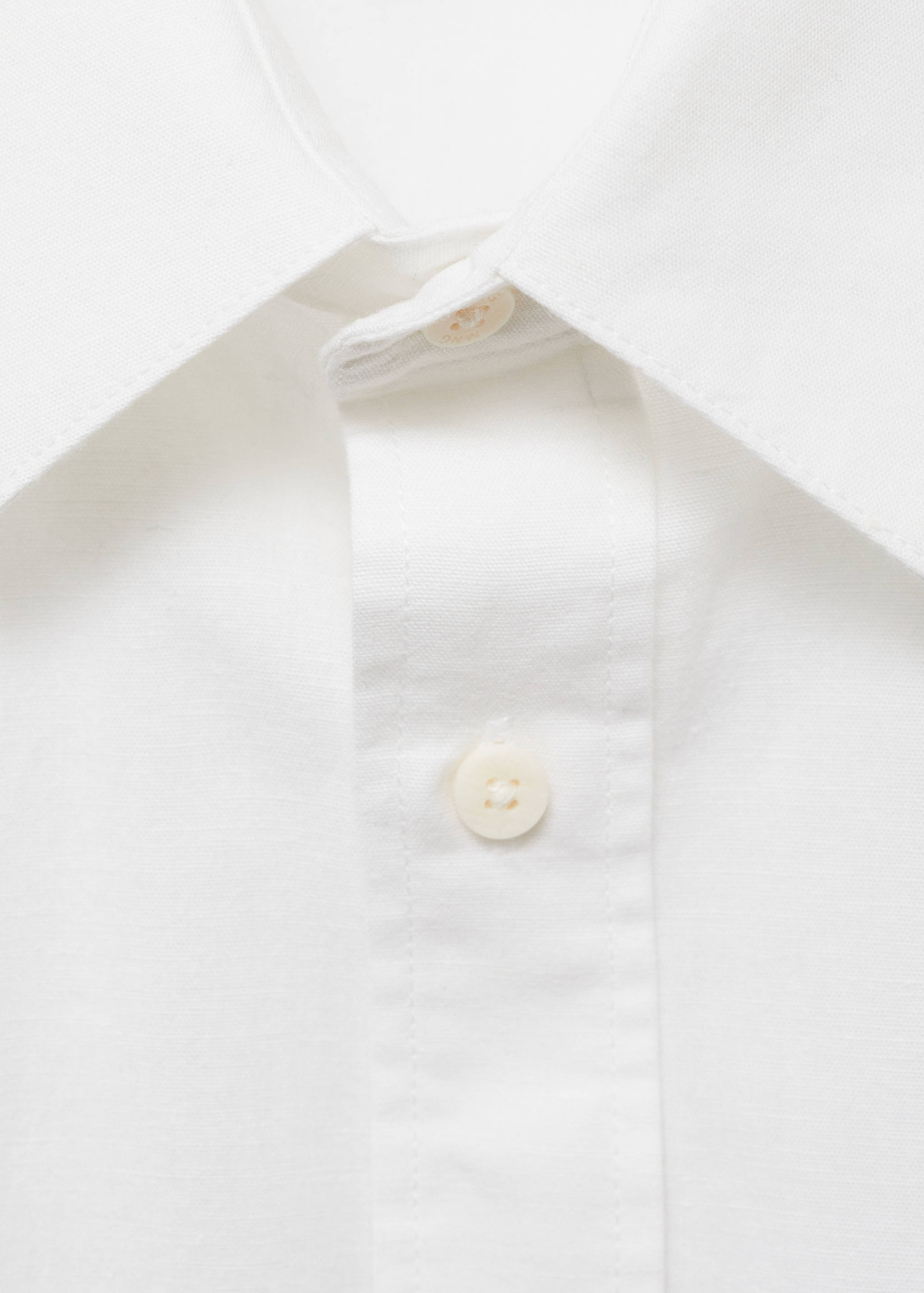 Linen oxford shirt - Details of the article 8