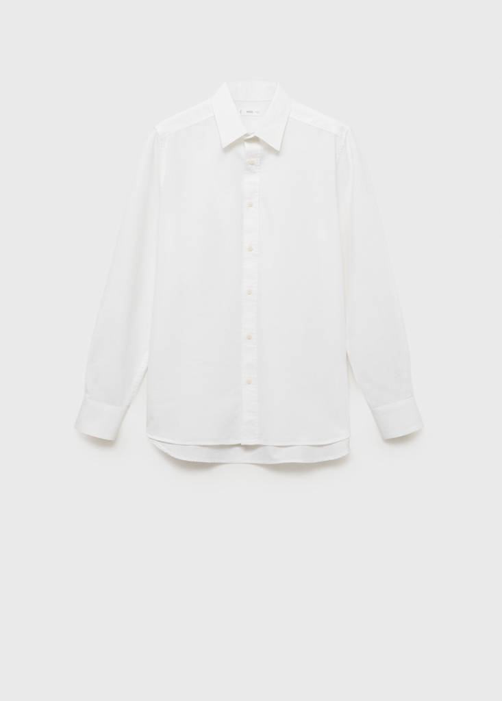 Linen oxford shirt — Off White
