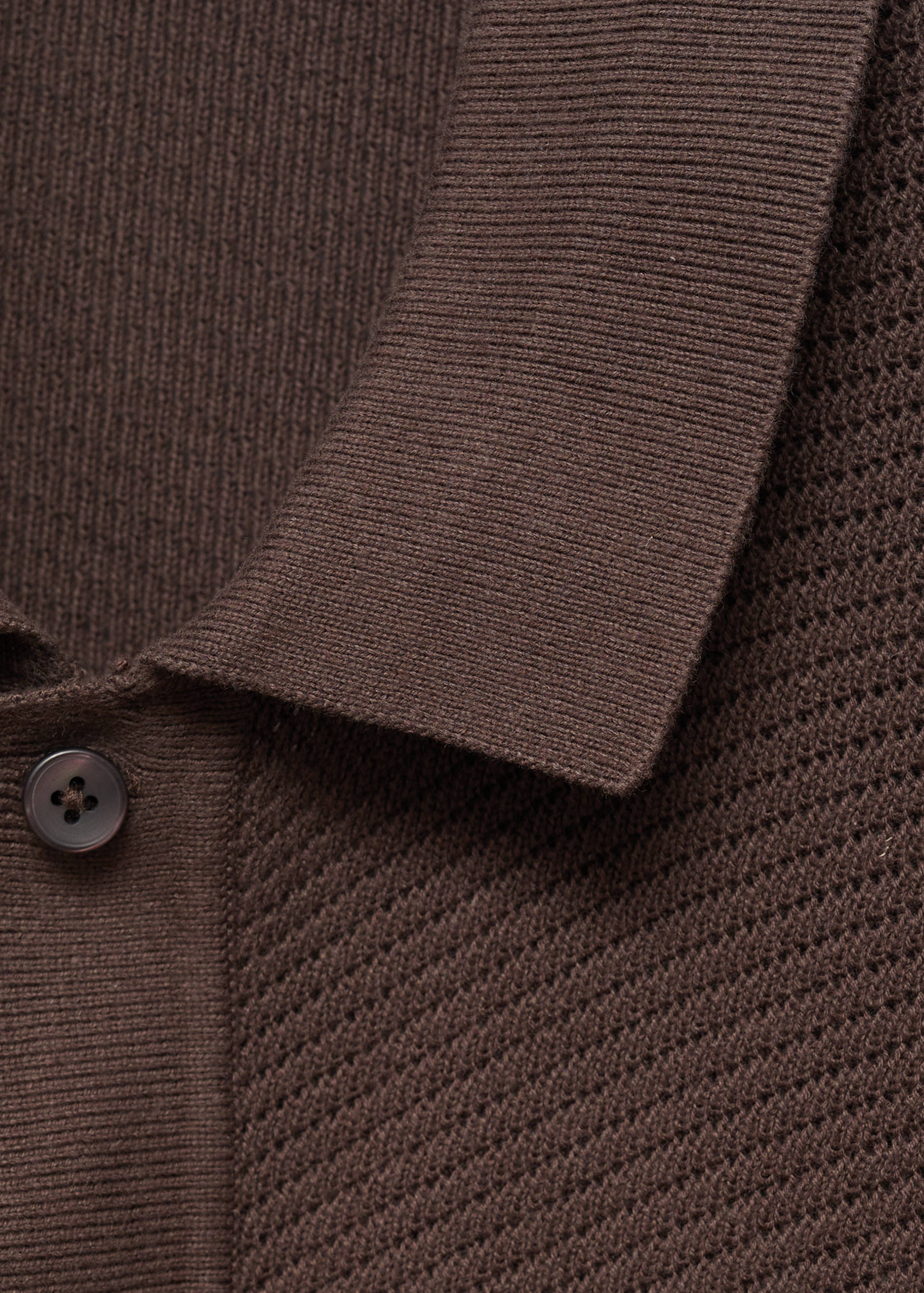 Openwork knitted structured shirt - Details of the article 8