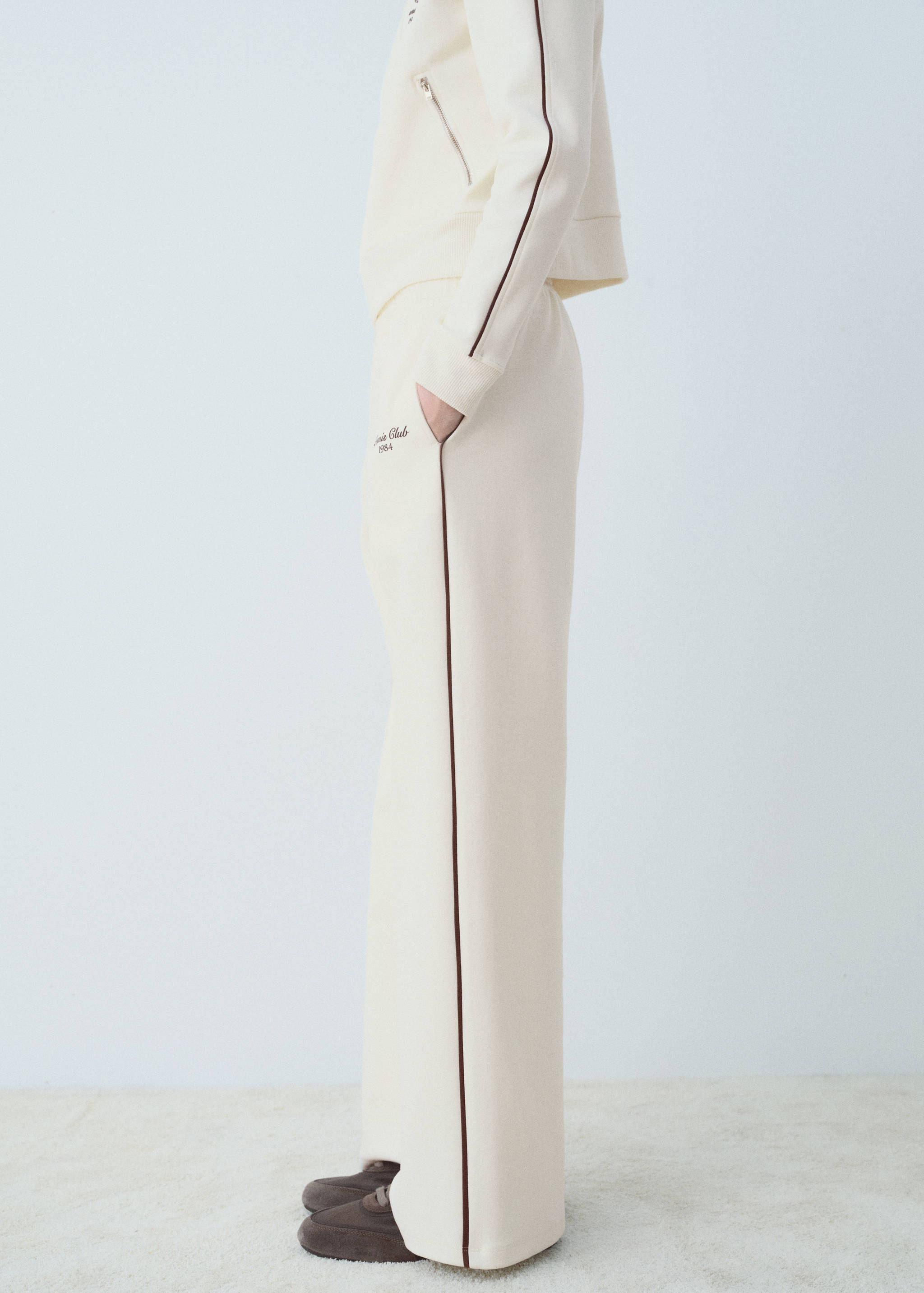 Katoenen joggingbroek met contrasterende streep - Detail van het artikel 6