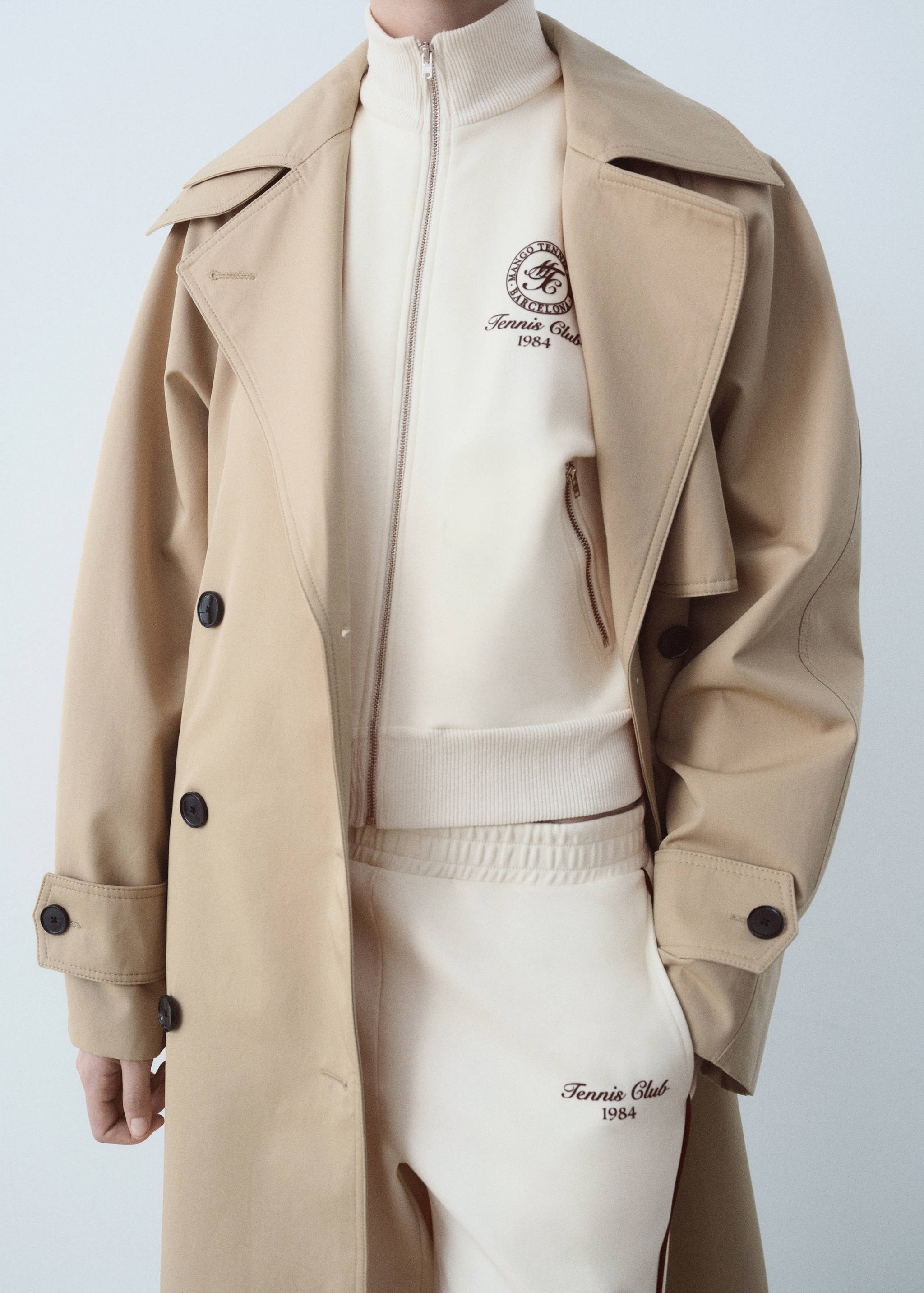 Katoenen joggingbroek met contrasterende streep - Detail van het artikel 2